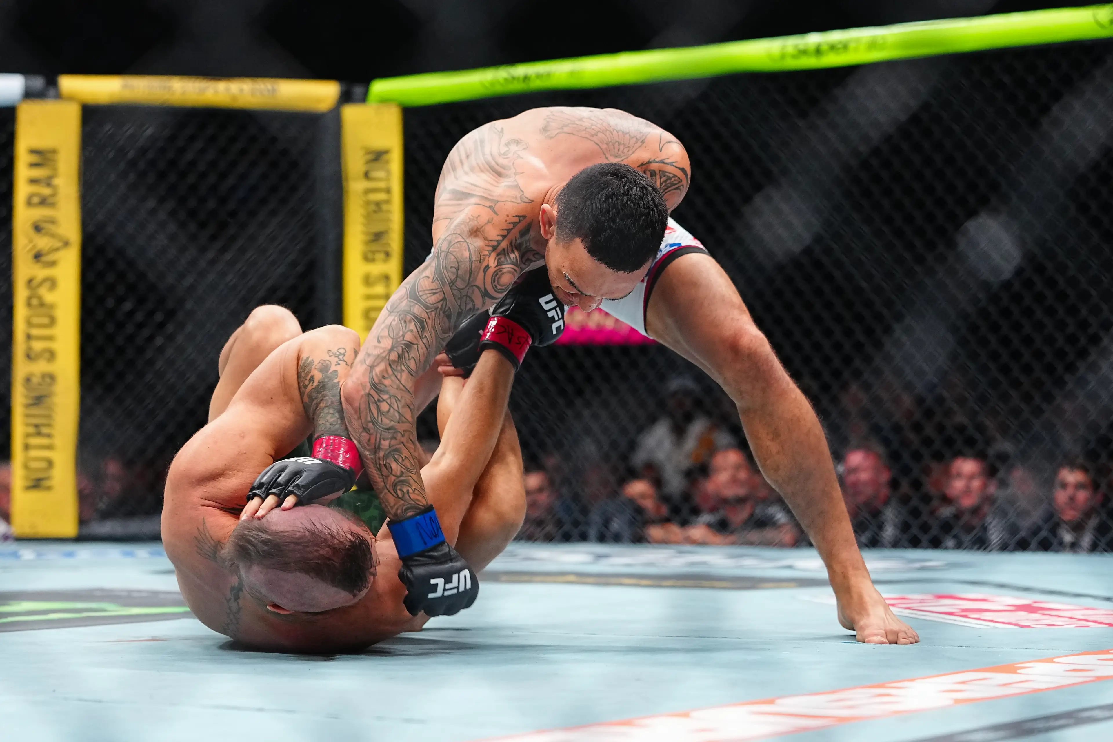 Holloway landed 12 significant strikes on McGregor. Image credit: Getty