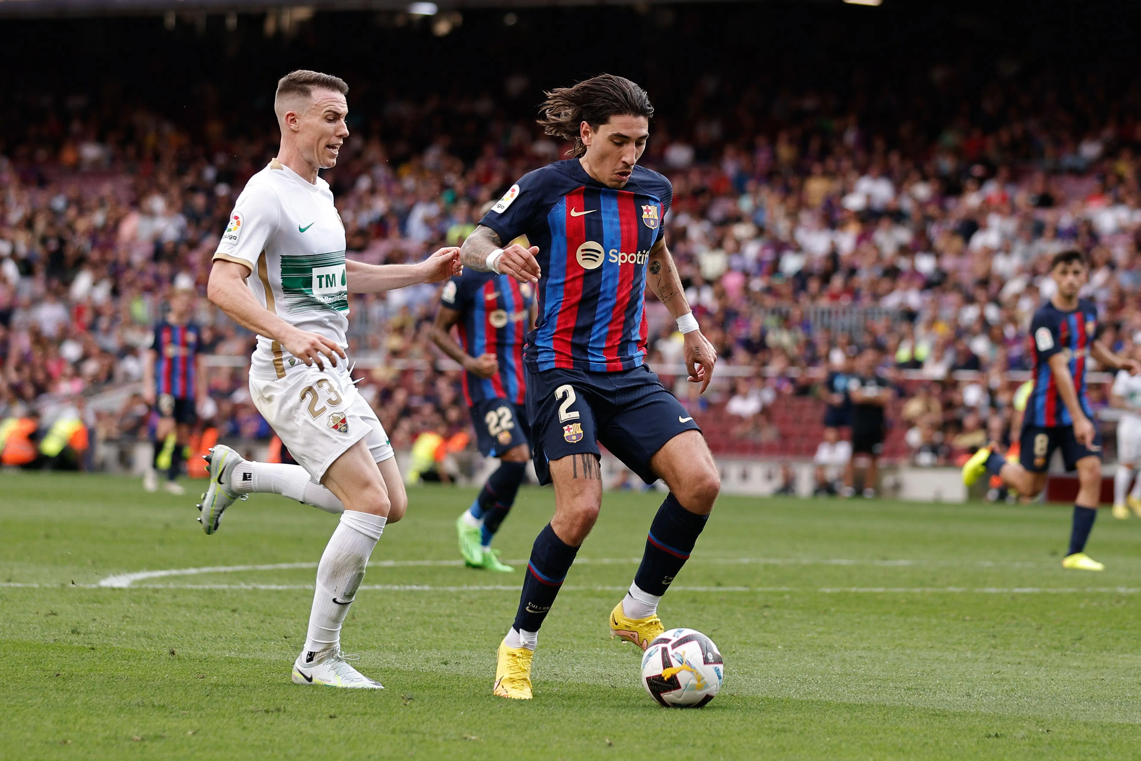 Bellerin in action against Elche. (Image