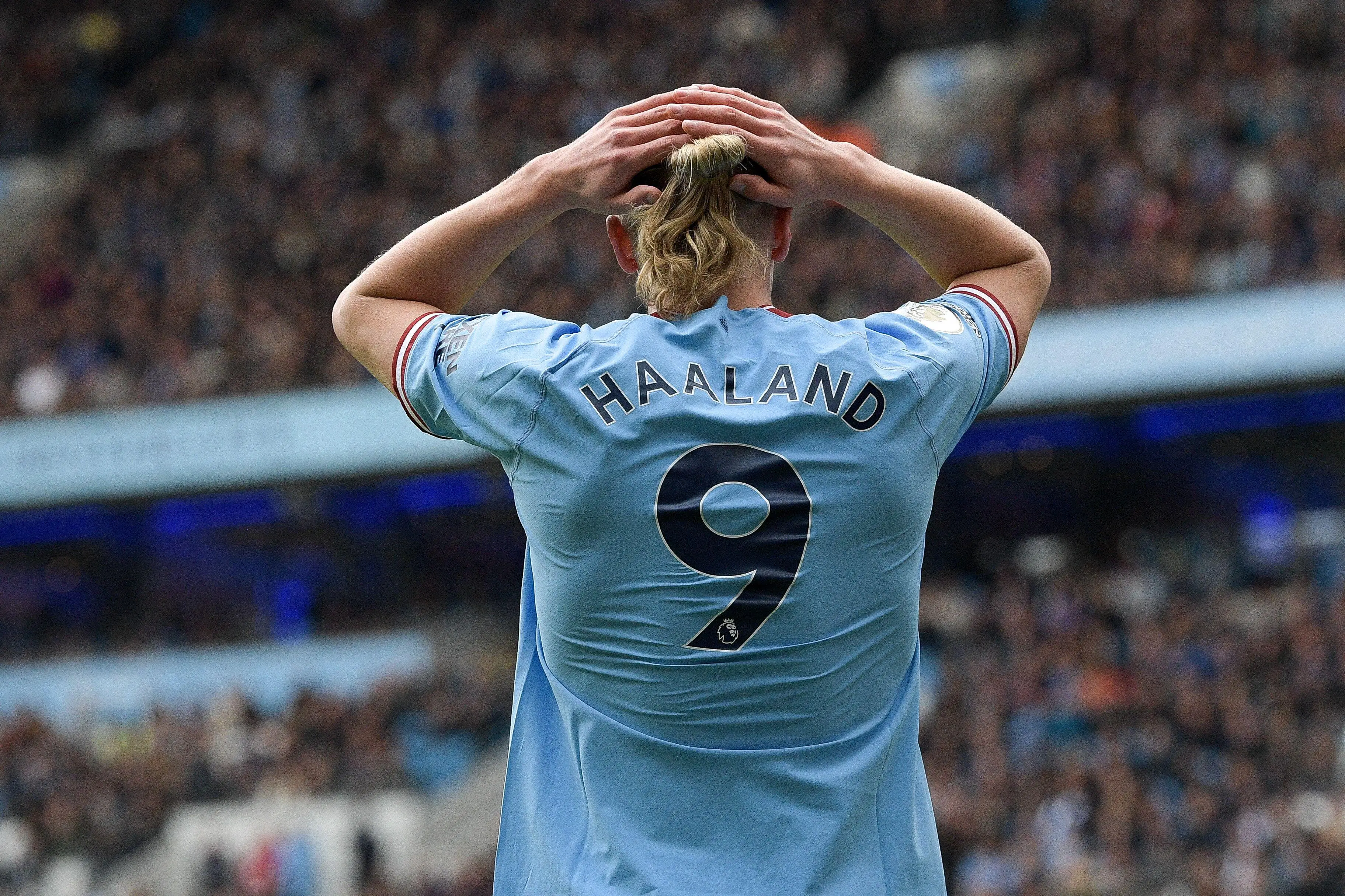 Haaland was left wondering for once. Image: Alamy