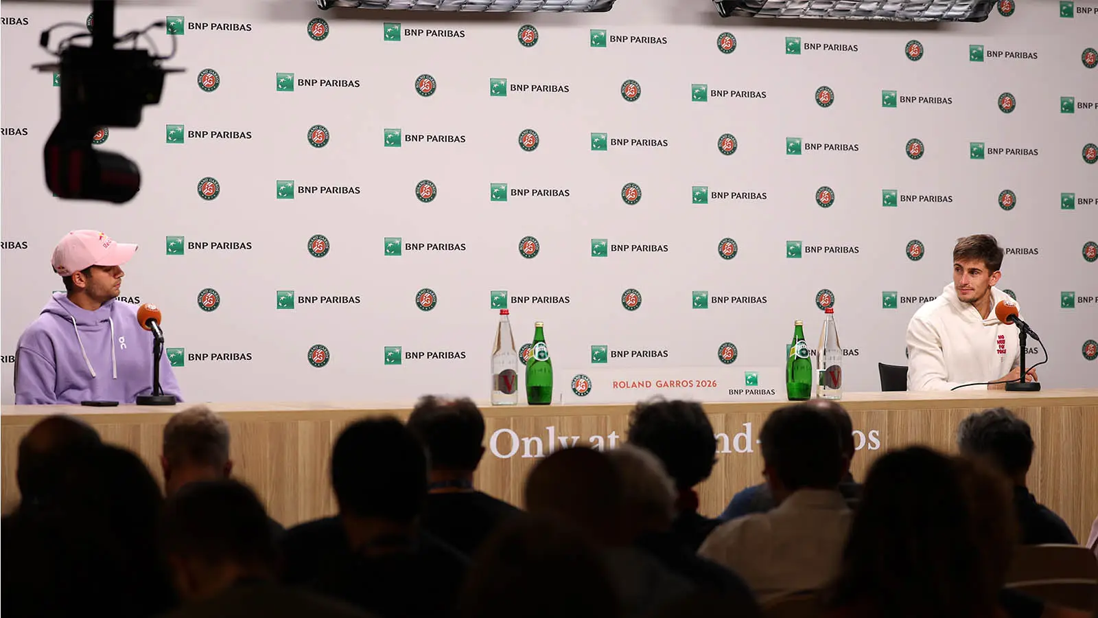 Cobolli and Arnaldi held a joint press conference on Friday evening (Image: Getty)
