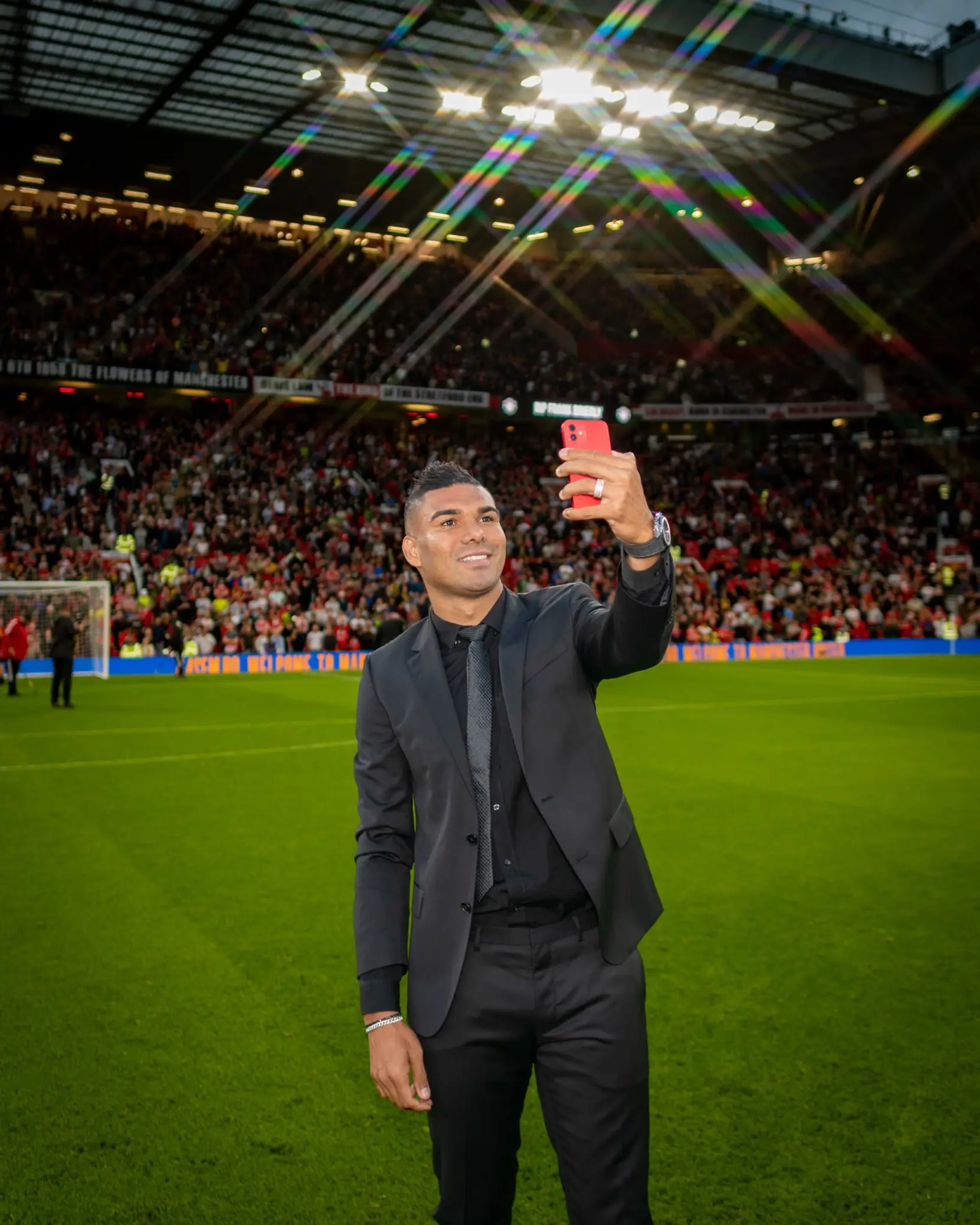 Casemiro at Old Trafford. (Man Utd)