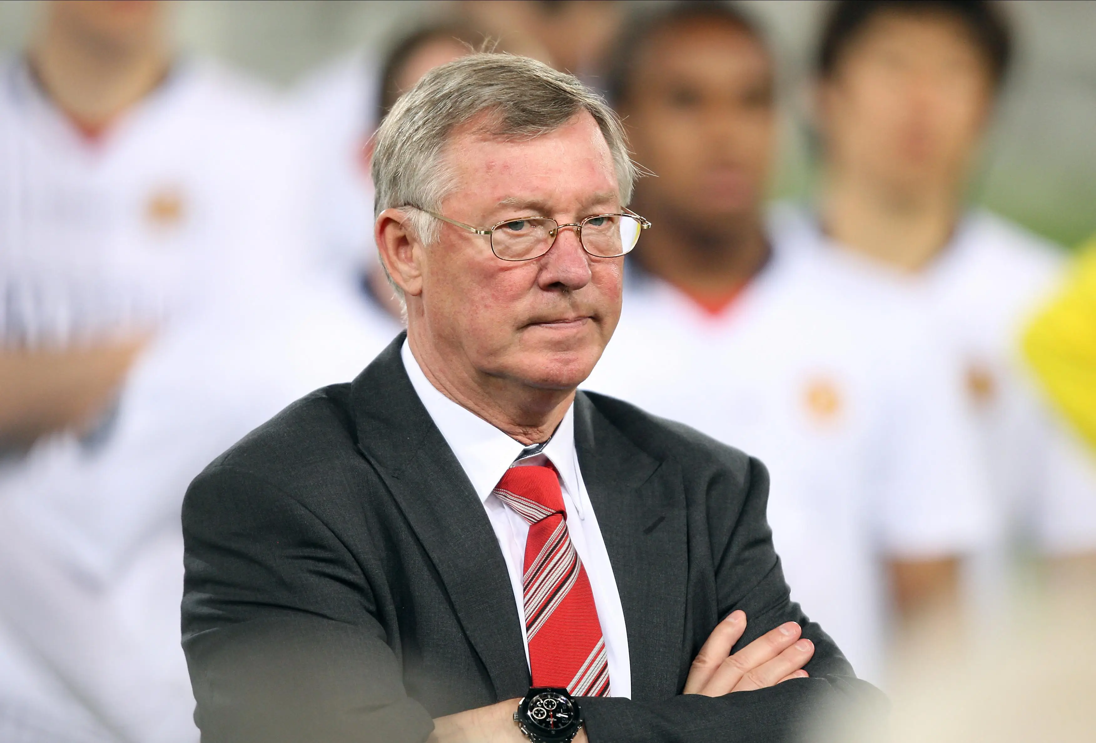 Ferguson following Champions League final defeat to Barcelona in 2009. (Image