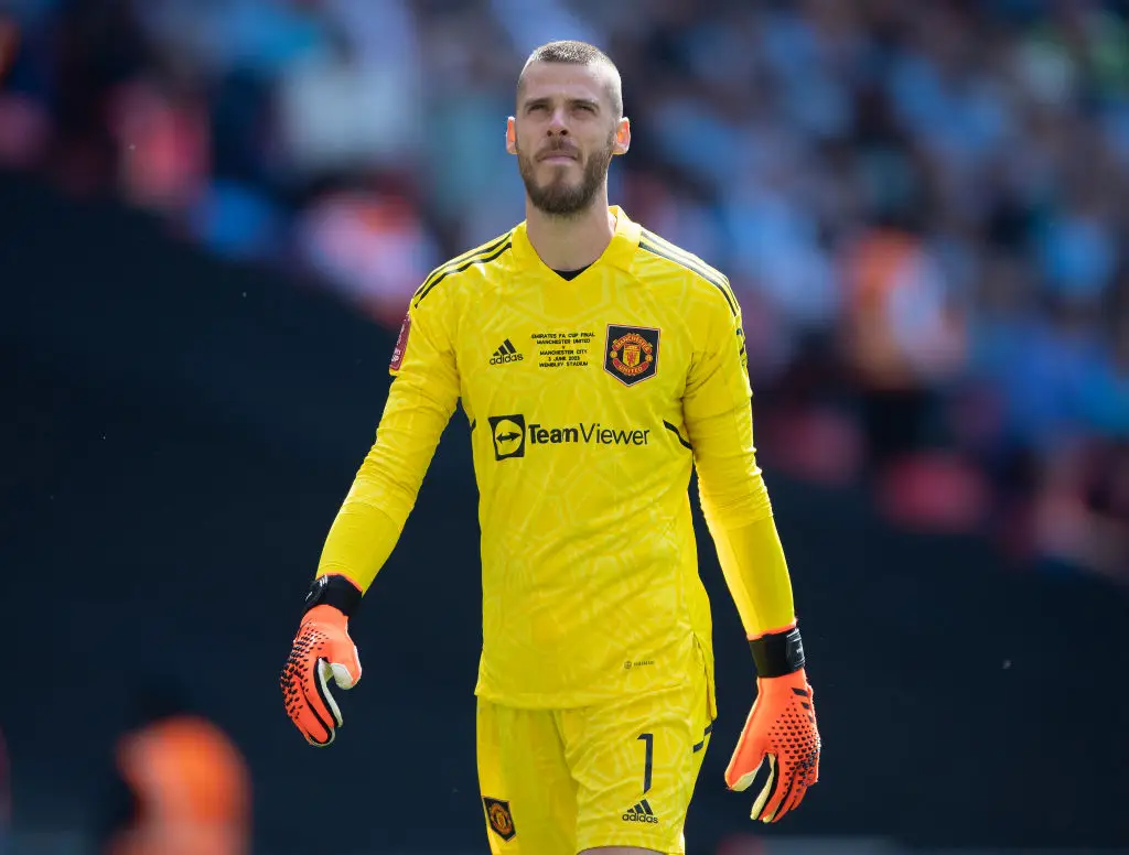 David de Gea hasn't played since starting the 2023 FA Cup final for Manchester United -