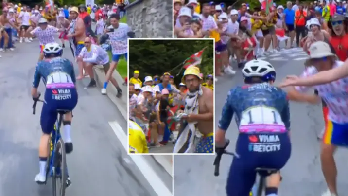Cycling association threatens legal action against fan after scary incidents during Tour de France stage