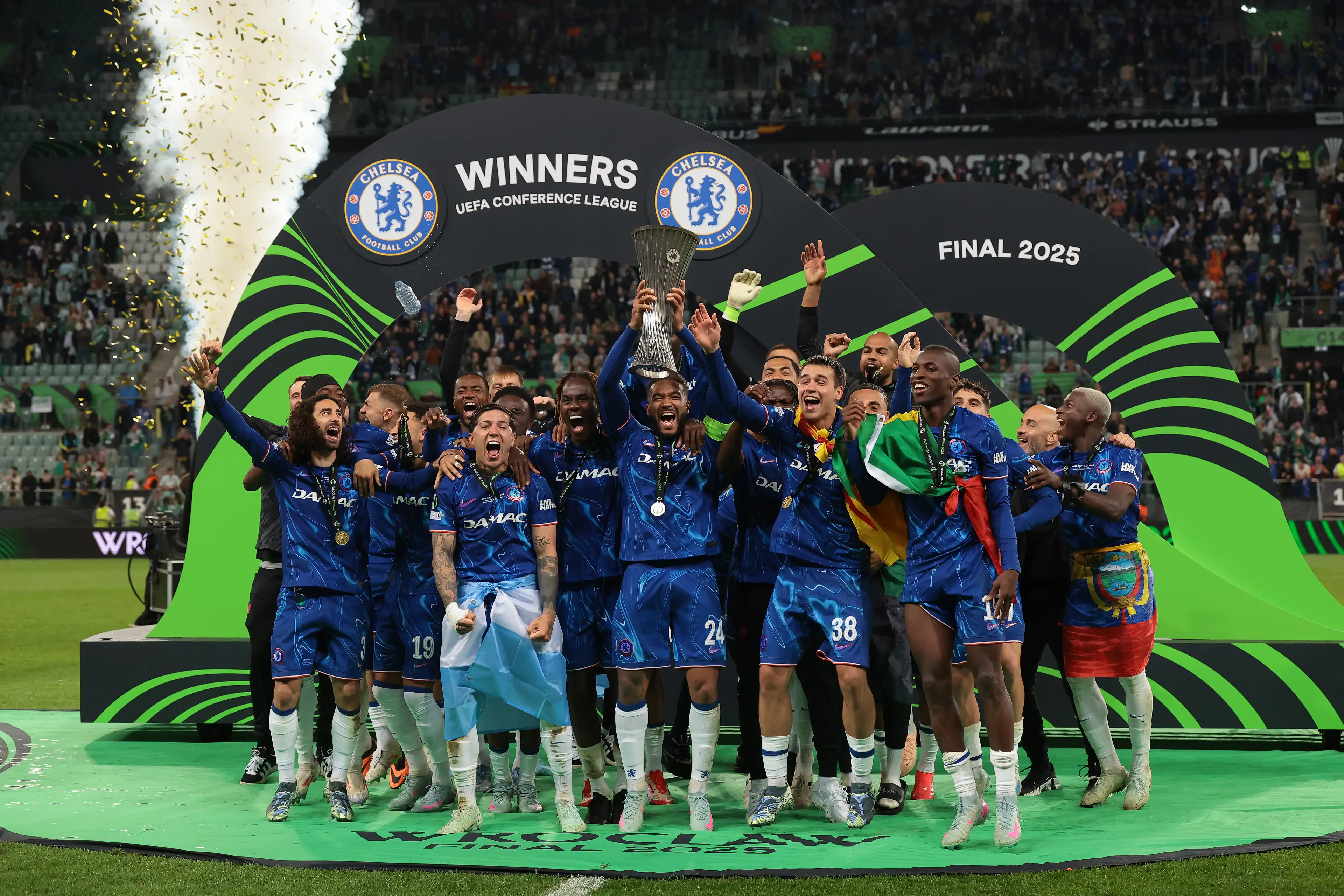 Chelsea will be aiming to win the Club World Cup after claiming the Conference League title last season. Image: Getty 