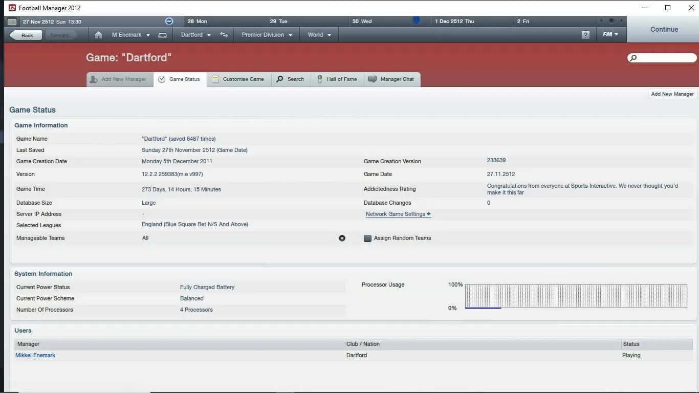 The all-important stats. 