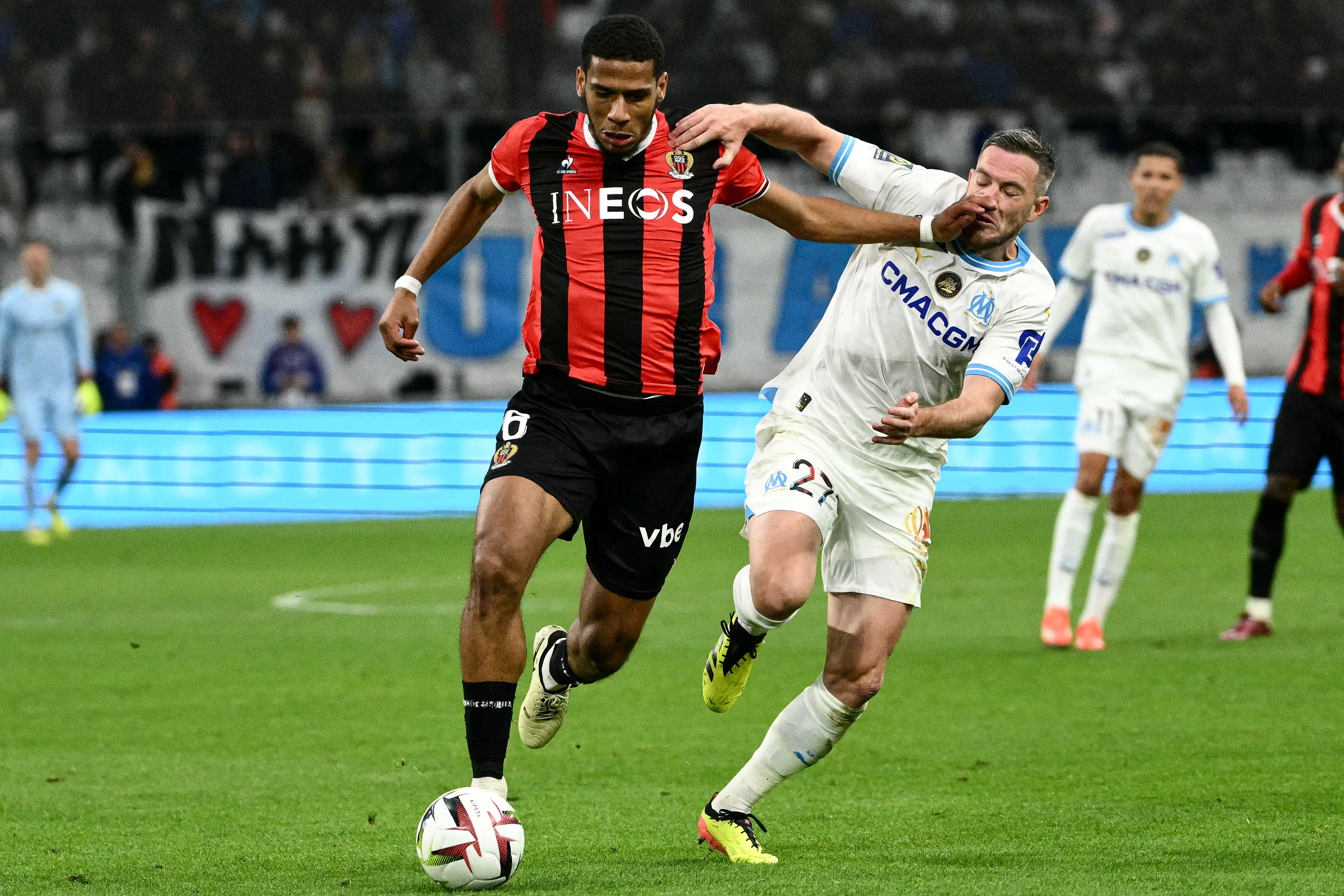 Jean-Clair Todibo in action for Nice. Image: Getty 