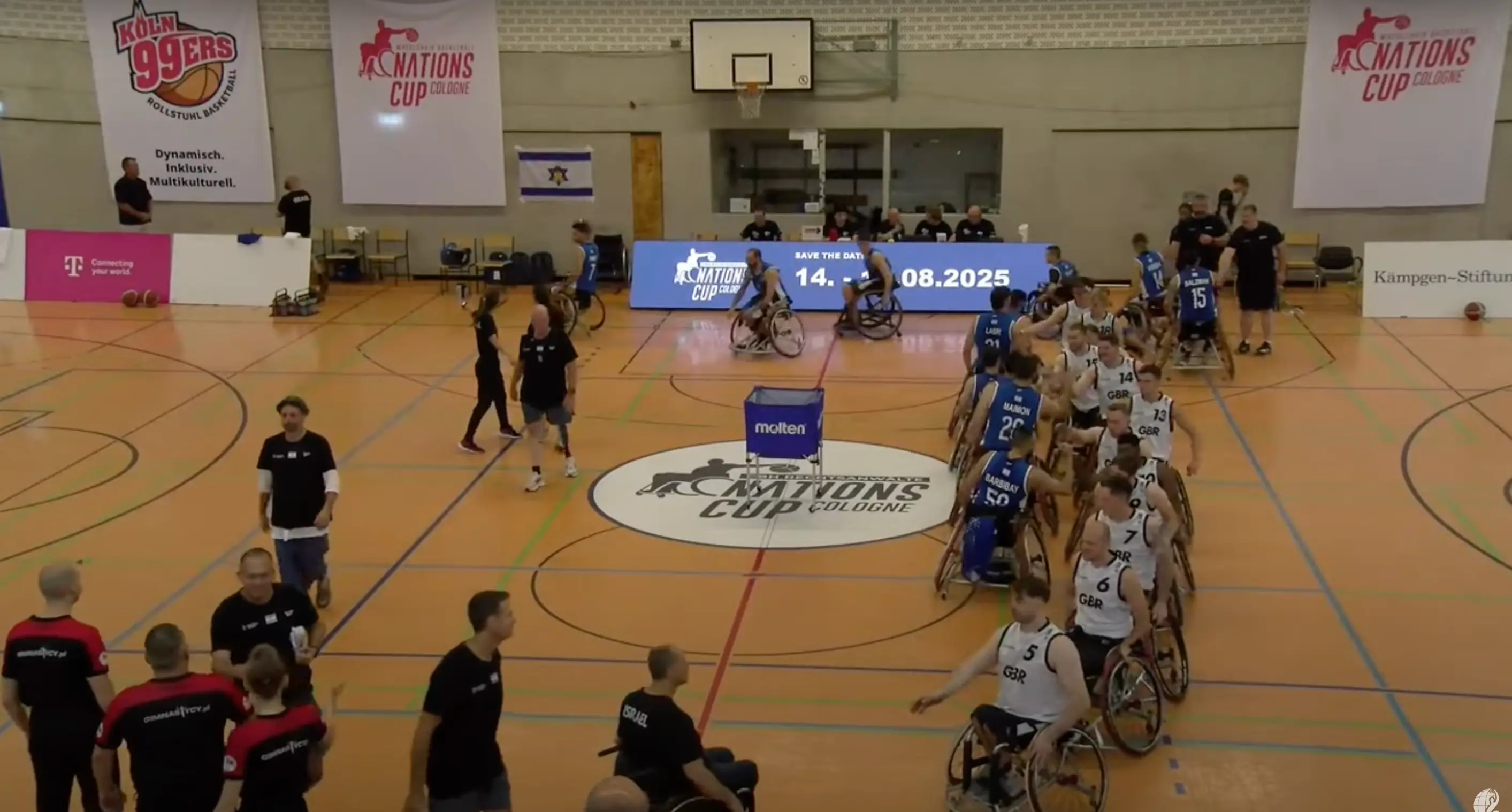 Israel's players did not notice the protest at the time. Image: IWBF Europe
