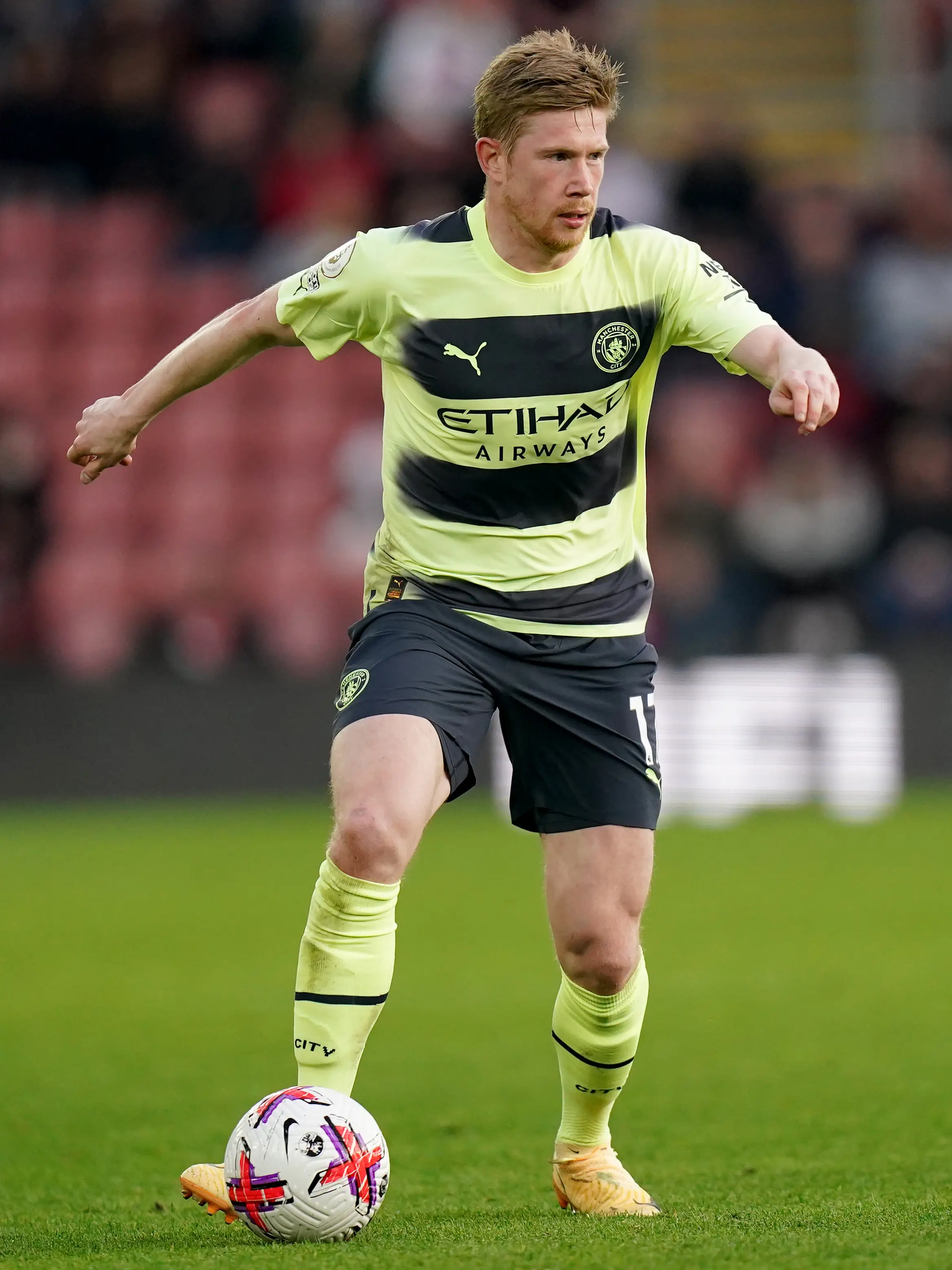 Kevin De Bruyne in action for Manchester City