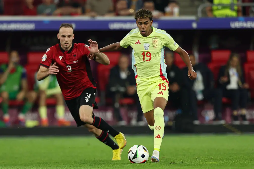Lamine Yamal (right) has played a significant role for Spain at Euro 2024 (
