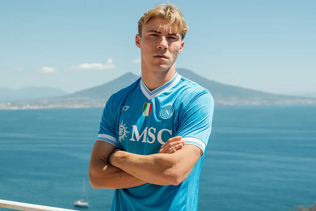 Hojlund has joined Napoli (Image: Getty)