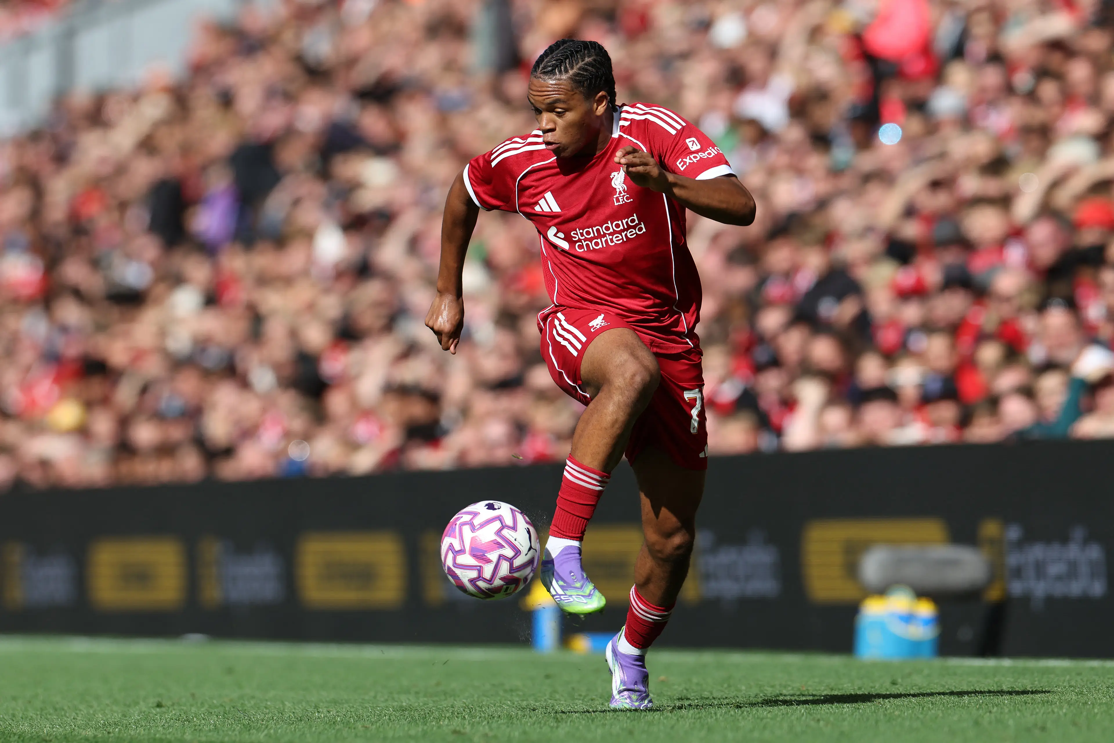 Ngumoha has been one of Liverpool's standout performers in recent weeks. Image credit: Getty