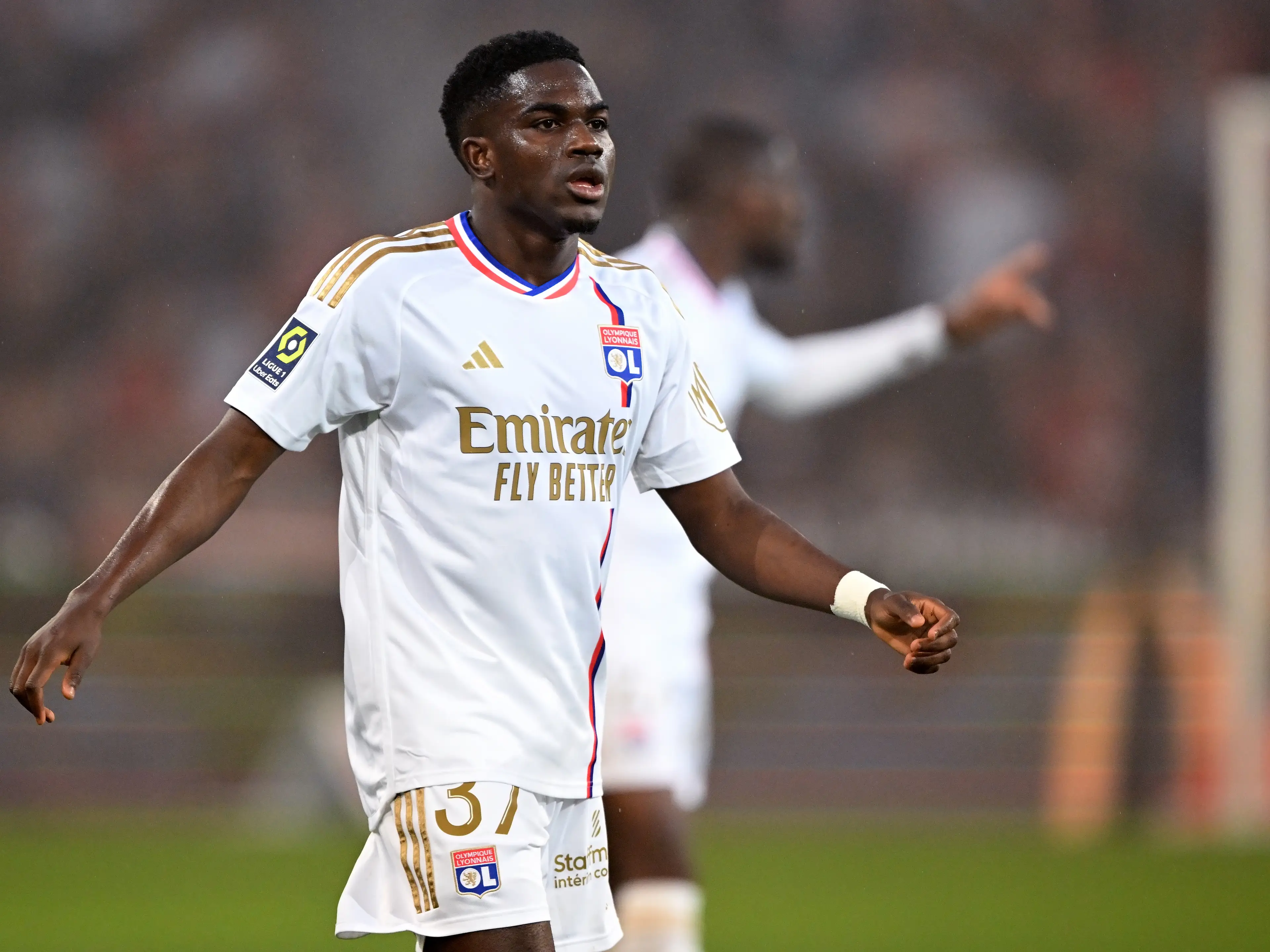 Ernest Nuamah looked set to join Fulham from Lyon. [Getty]