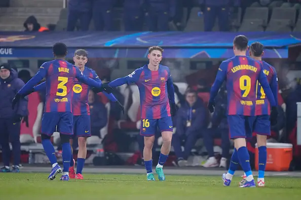 Barcelona came from behind to beat Slavia Prague 4-2 in a result that could have a huge bearing on qualification (Image: Getty)