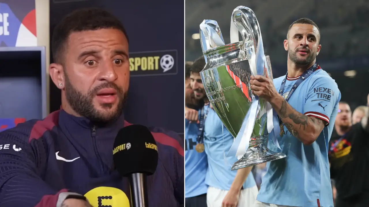 Kyle Walker leaves reporter stunned after revealing which trophies he'd trade away to win Euro 2024
