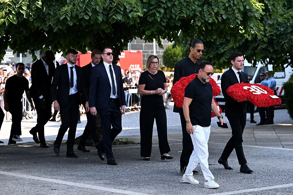 Several Liverpool players were at Diogo Jota's funeral (Credit:Getty)