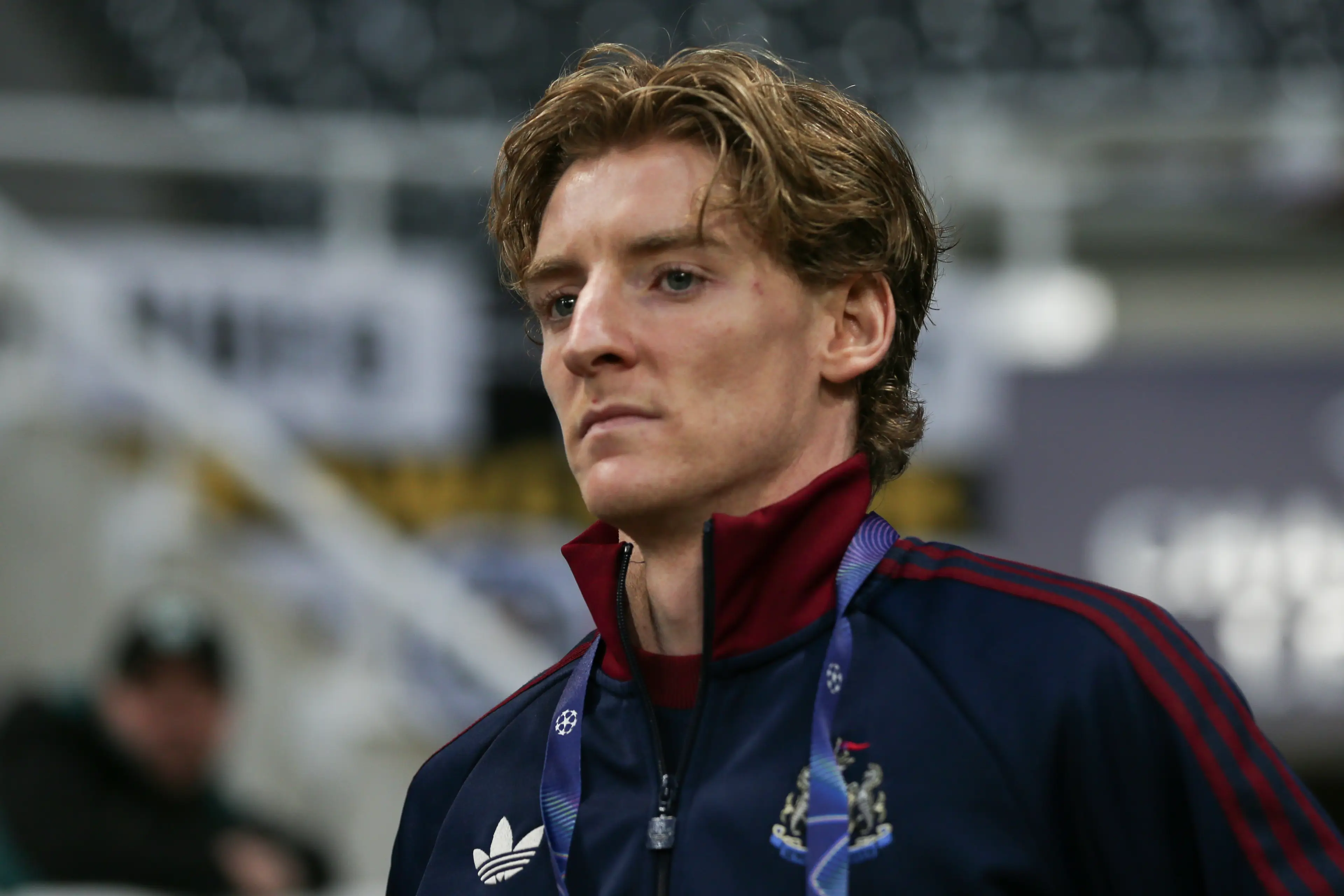 Gordon was a substitute against Barcelona on Tuesday. Image: Getty