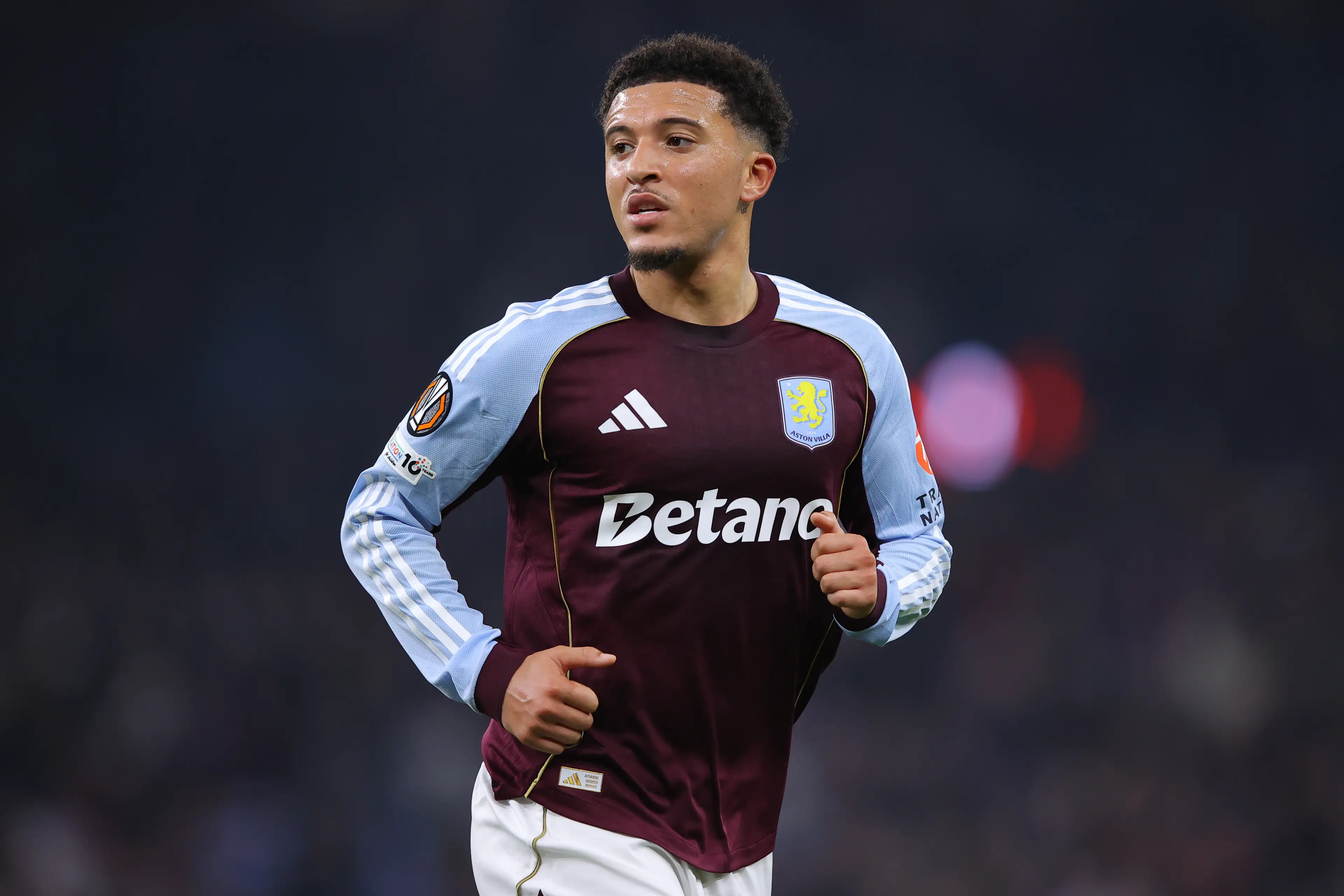 Jadon Sancho in action for Aston Villa. Image: Getty