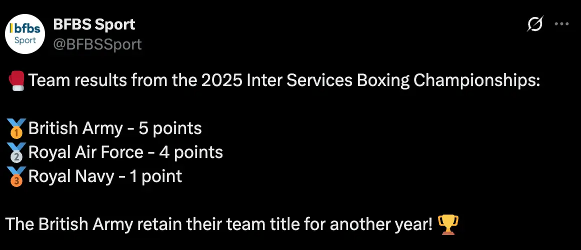 Image: BFBS Forces News