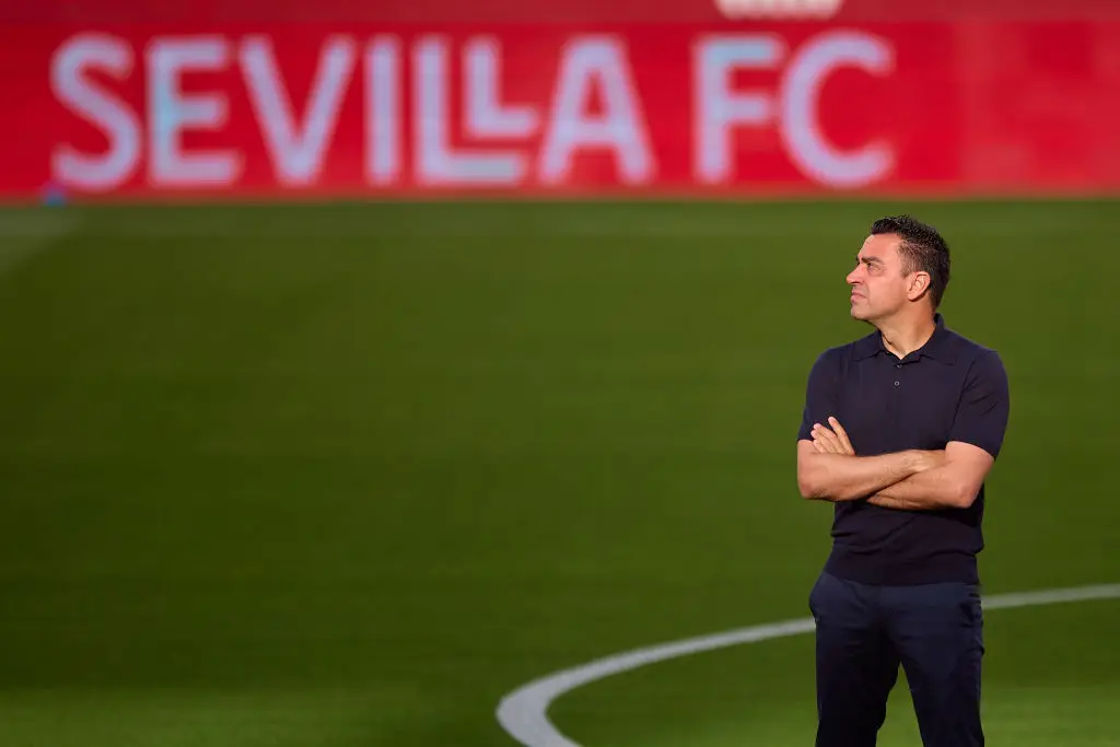 Xavi left Barcelona in April after three years in charge. (Image: Getty) 