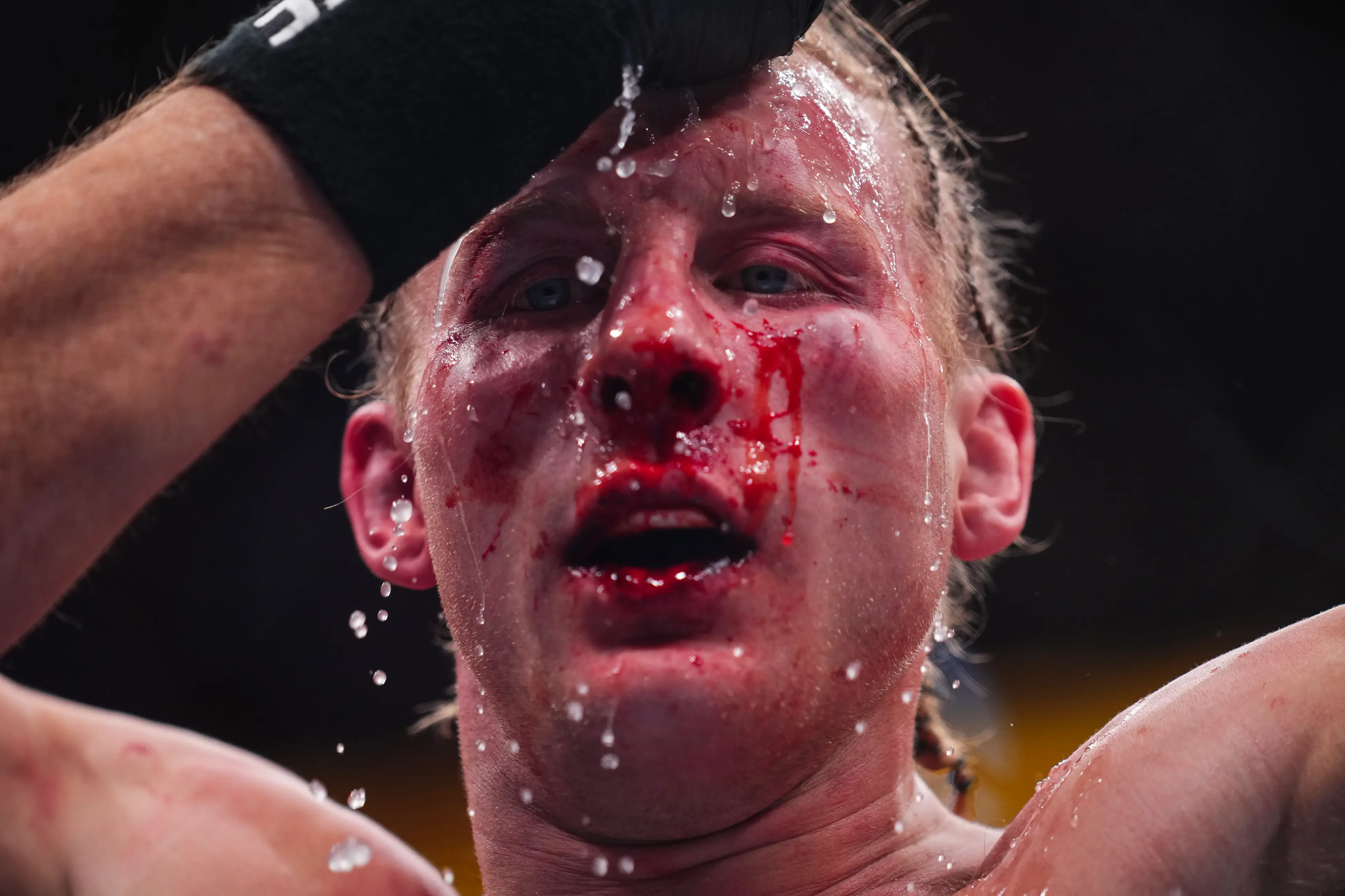 Paddy Pimblett during his UFC 324 title fight against Justin Gaethje. Image: Getty 