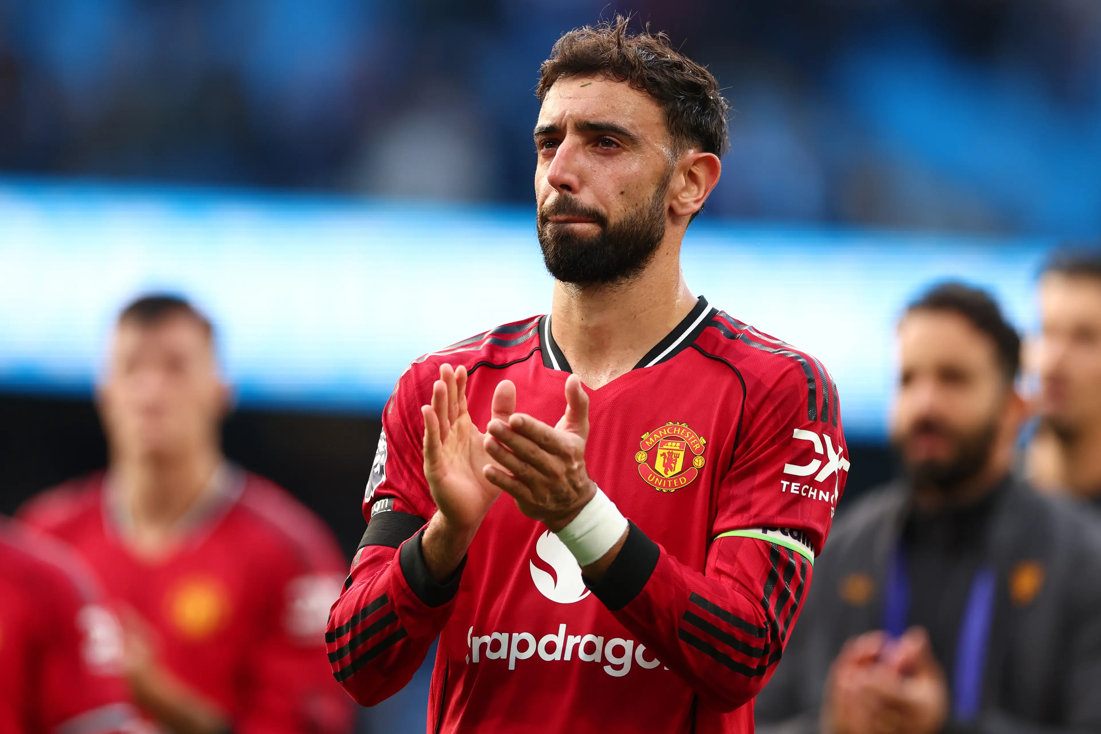 Bruno Fernandes rejected a move to Al Hilal this summer. Image: Getty 