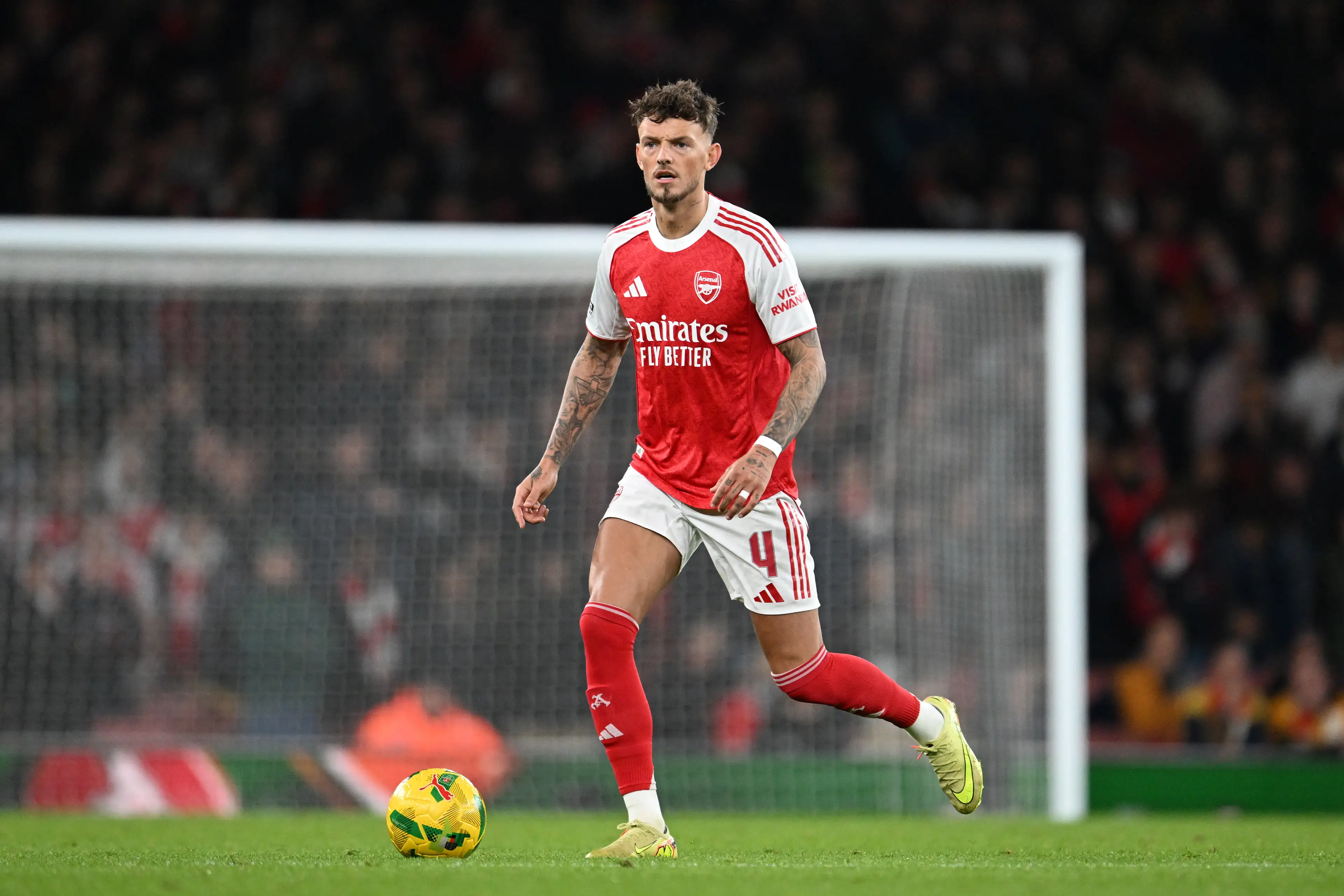 Ben White playing for Arsenal (Image: Getty)