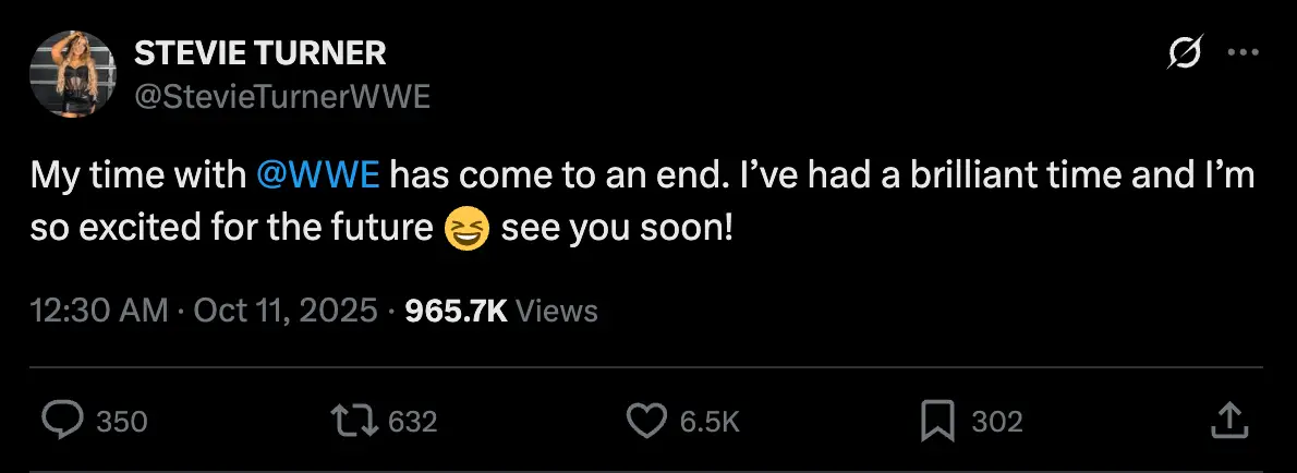 Image: Twitter/@StevieTurnerWWE