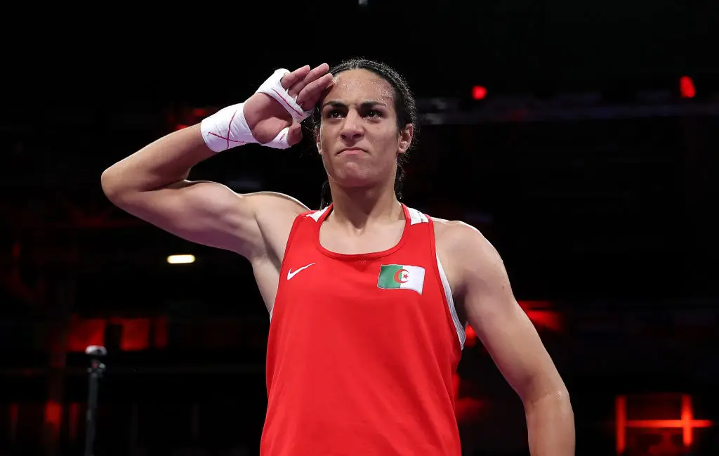 Imane Khelif was cleared to compete at the Olympics by the IOC (Image: Getty)