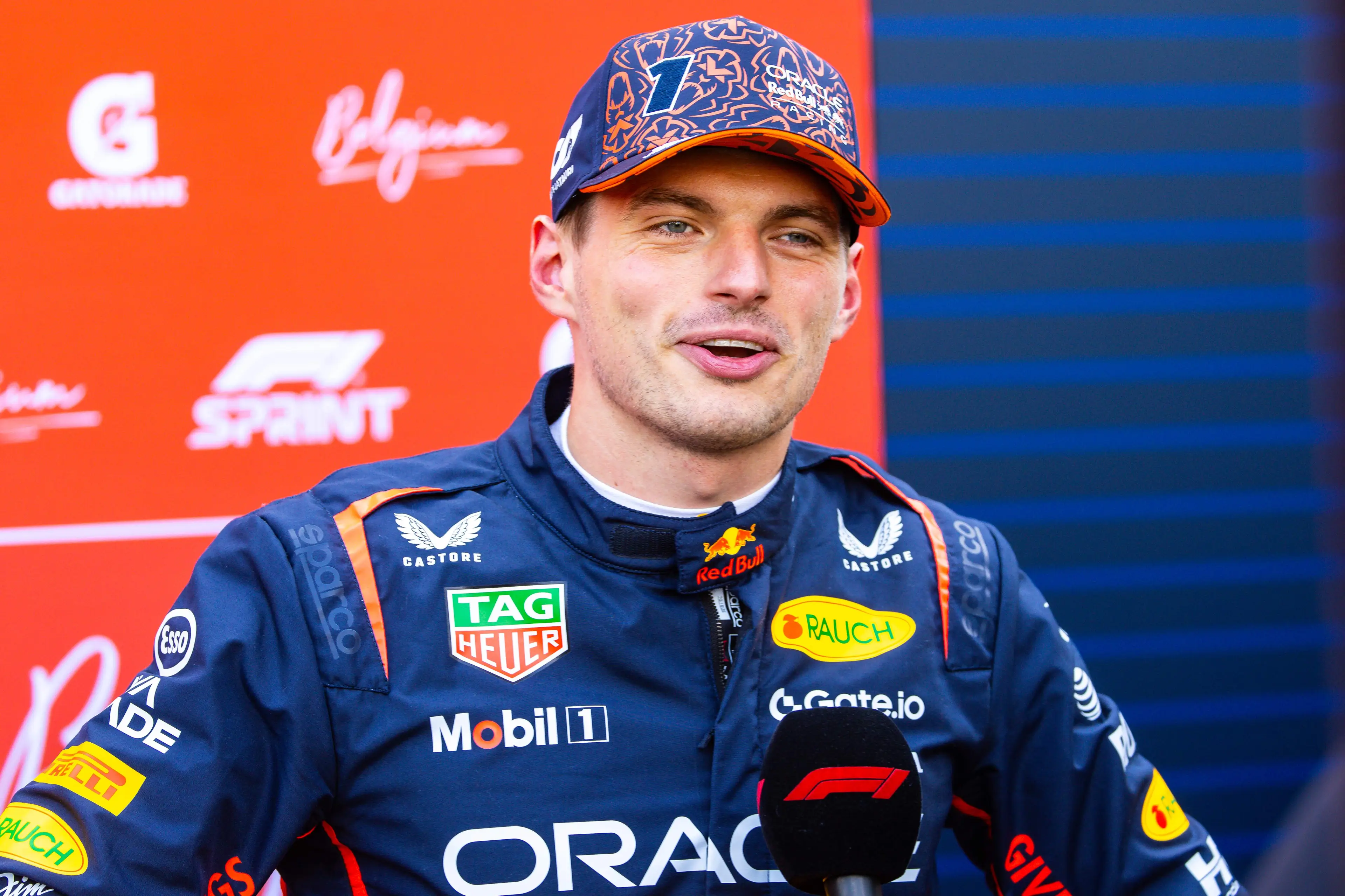 Max Verstappen will start second in Saturday's sprint race. Image: Getty