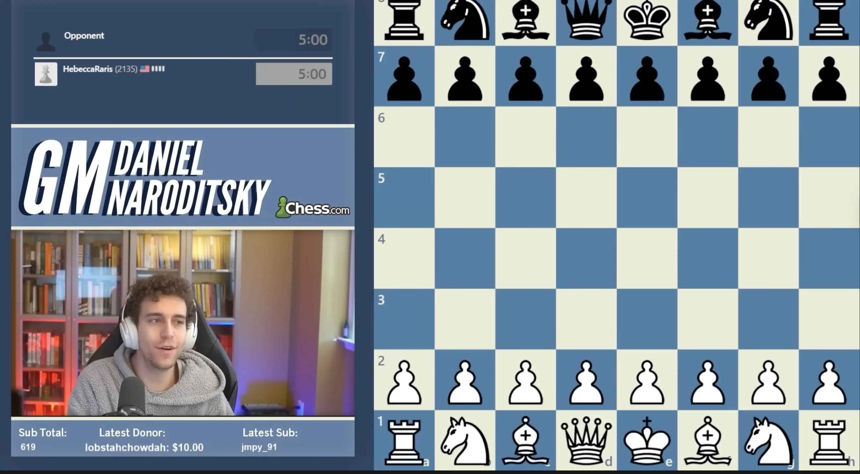 Naroditsky posted a tutorial on YouTube just days before his sudden death. (Daniel Naroditsky/YouTube)