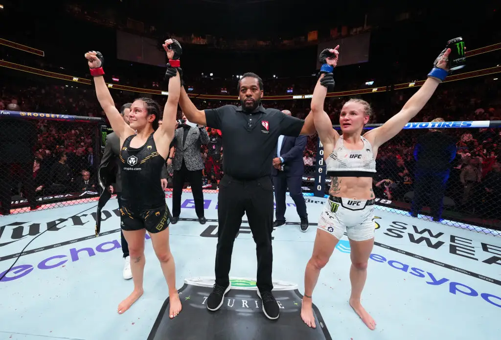 Mexico's women's bantamweight champion Alexa Grasso will defend her belt against Valentina Shevchenko after their fight last year ended in a majority draw. (Image: Getty)