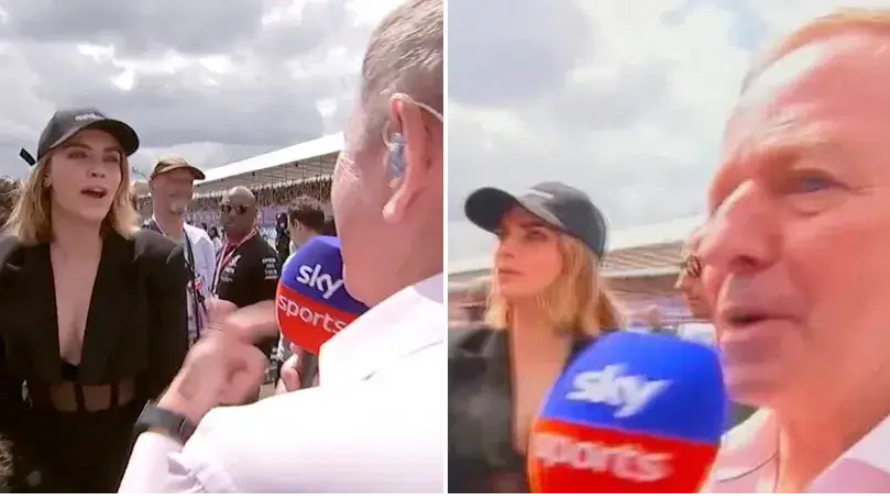 Martin Brundle savaged Cara Delevingne after she refused a grid walk interview at British GP