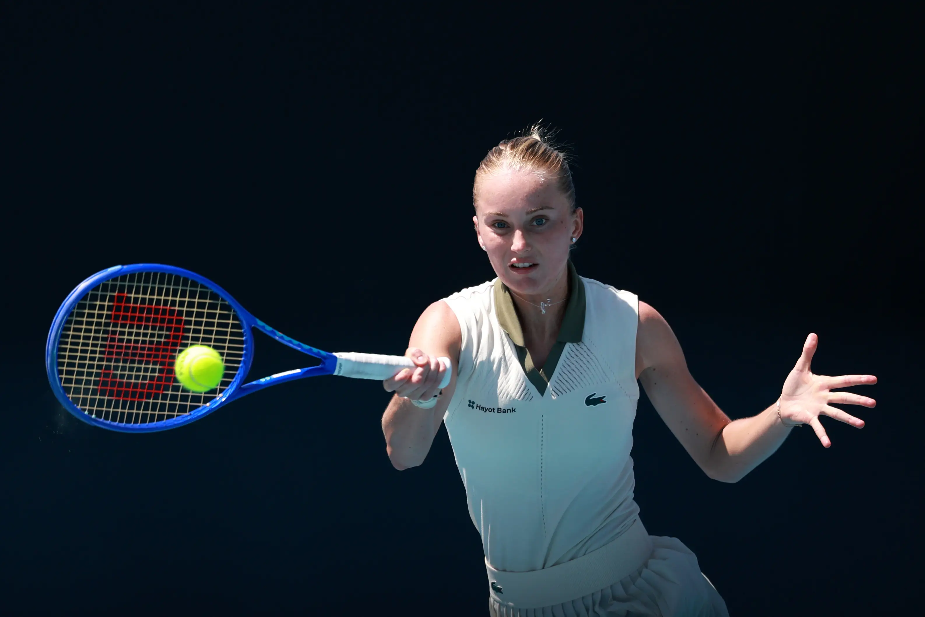 Polina Kudermetova beat Oleksandra Oliynykova in the Charleston Open. Image: Getty