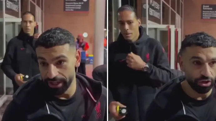 Liverpool fans spot what Virgil van Dijk did during bombshell Mo Salah interview as new footage emerges