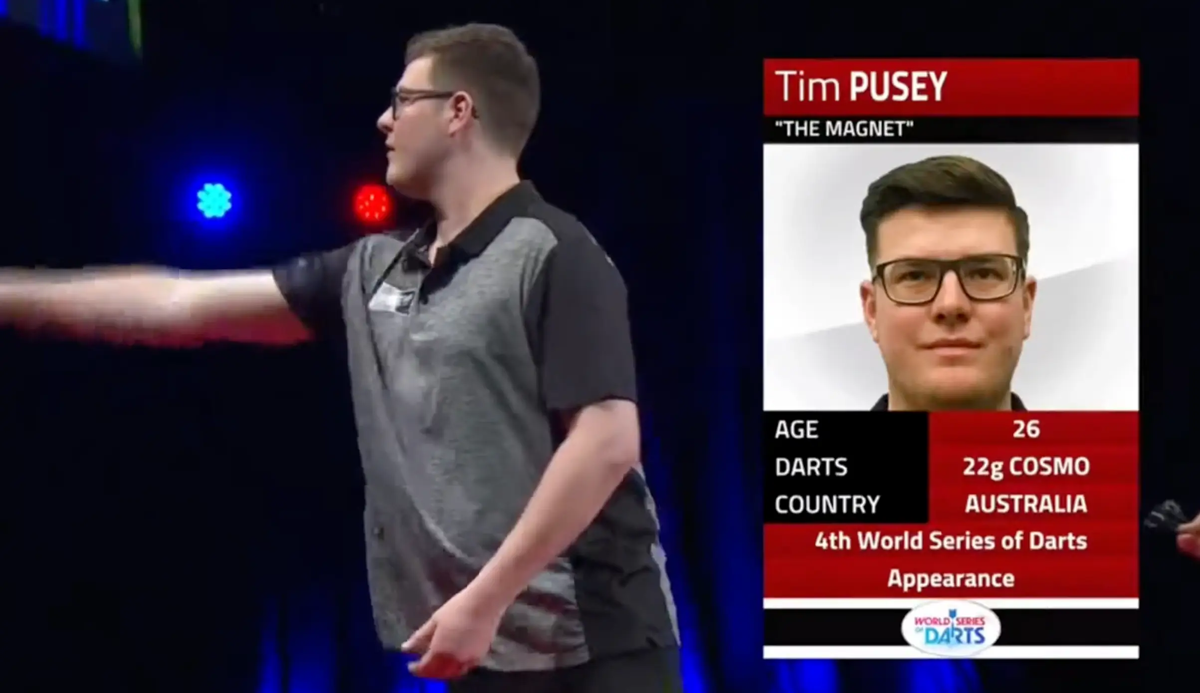 Tim Pusey will change his nickname ahead of the PDC World Championship. (Image: DartsTV/YouTube)
