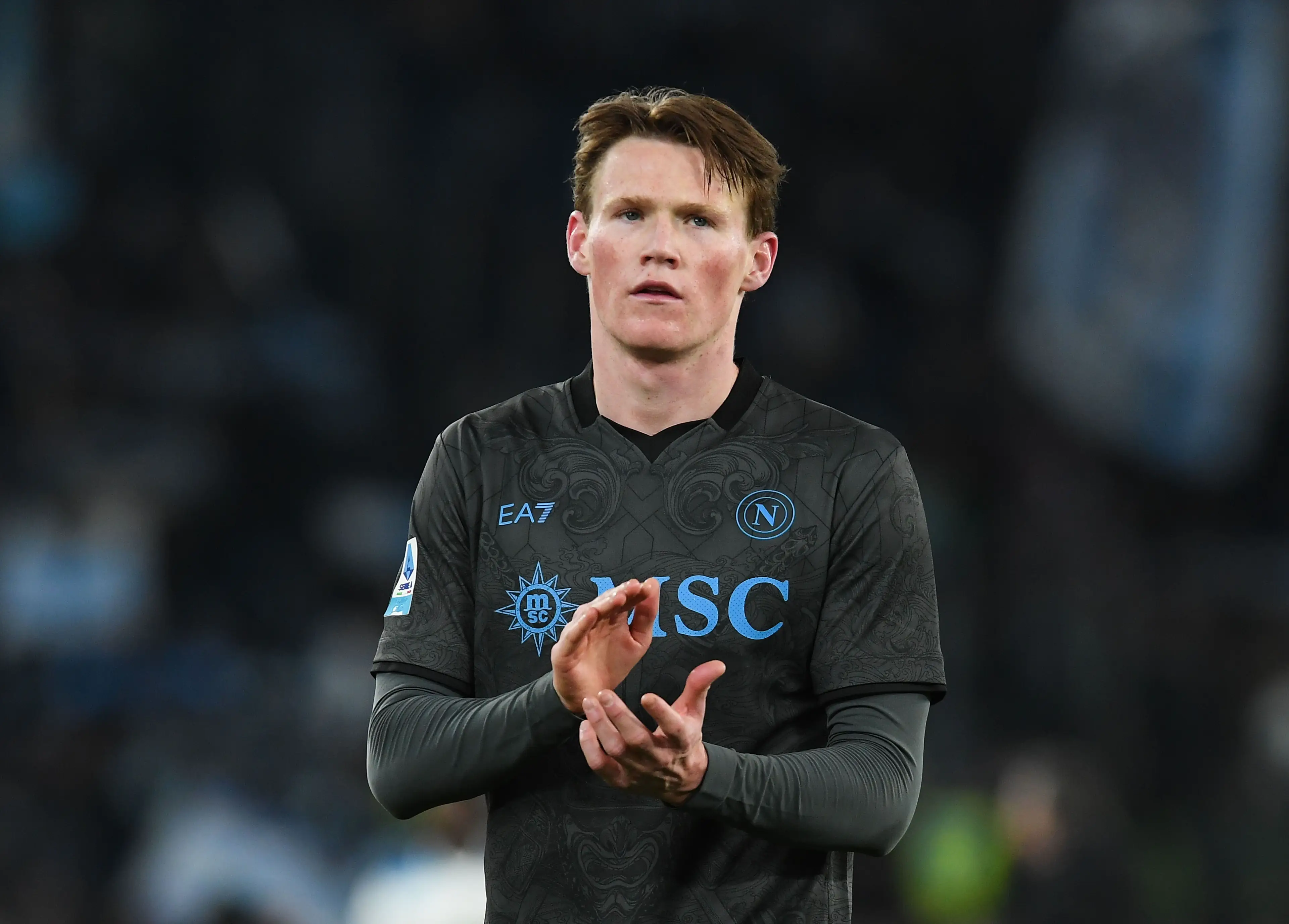 Scott McTominay is enjoying himself in Italy with Napoli. Image: Getty
