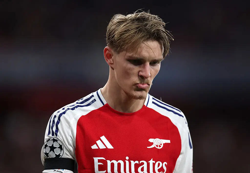 Martin Odegaard has failed to impress Arsenal fans in recent matches. (Image: Getty)