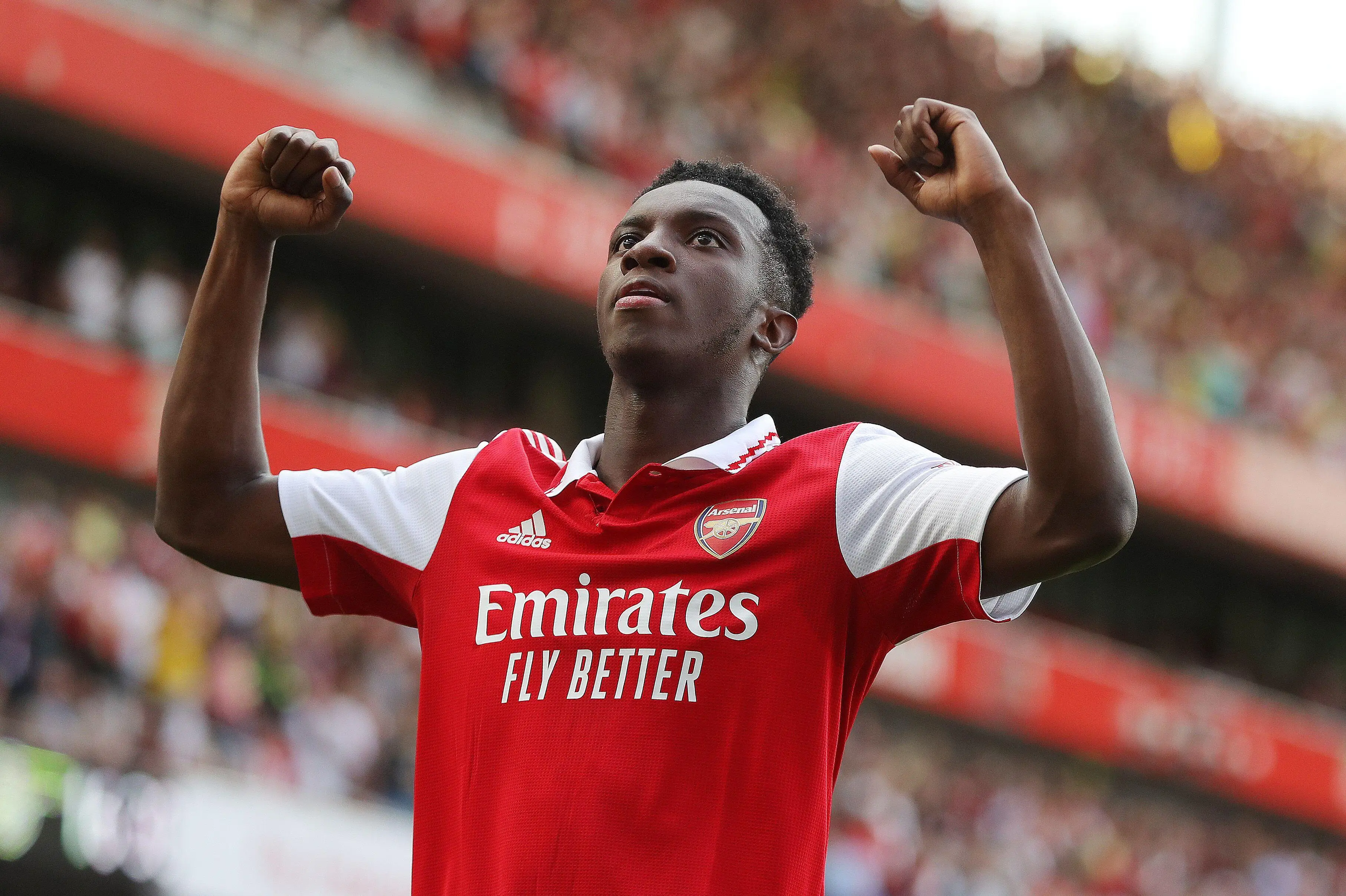 Eddie Nketiah is set to remain at Arsenal next season (Alamy)