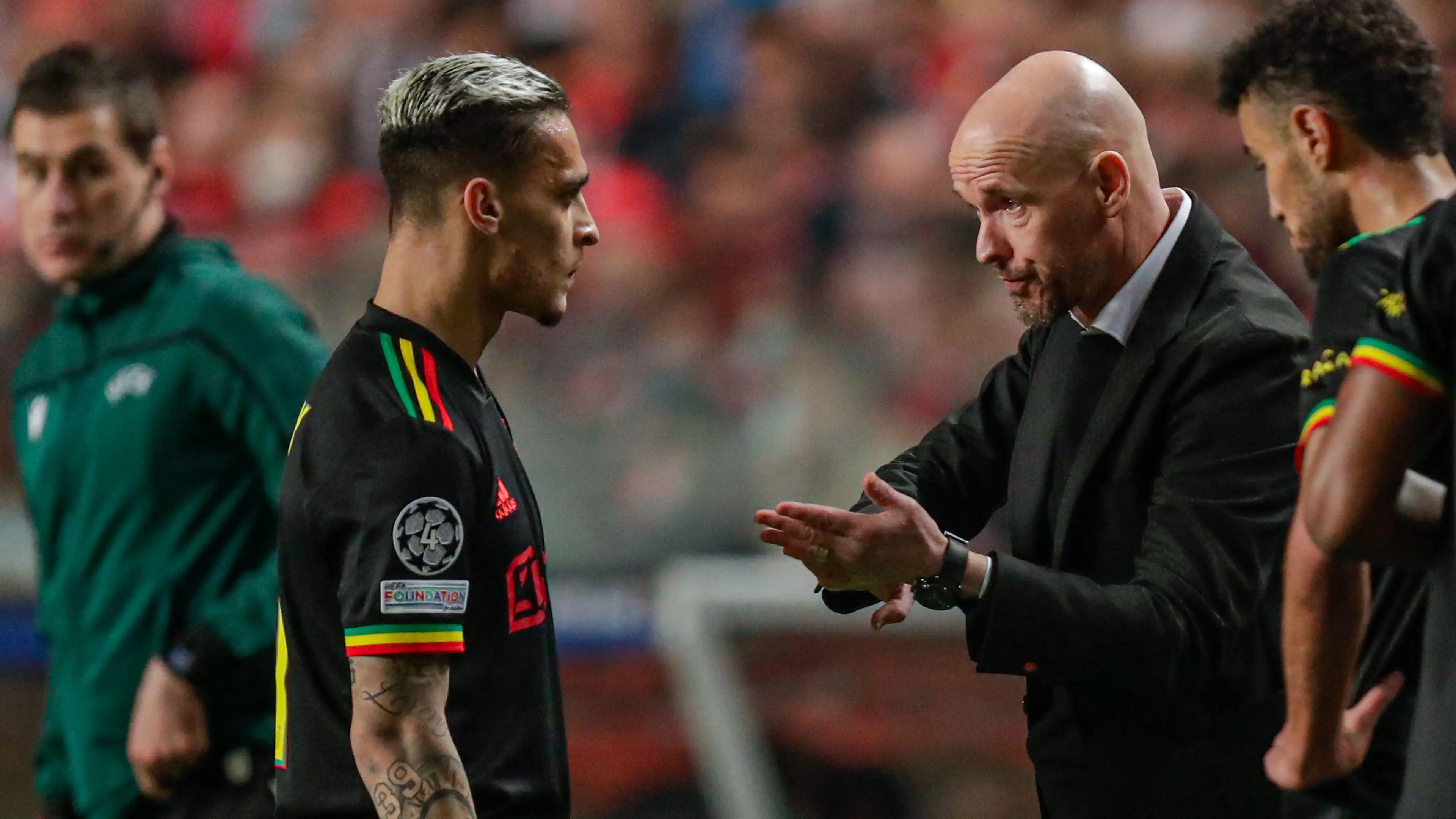Antony and Ten Hag worked together at Ajax. Image: Alamy