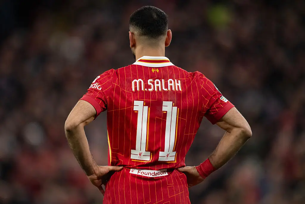 Mohamed Salah wears the No 11 for Liverpool. (Image: Getty)