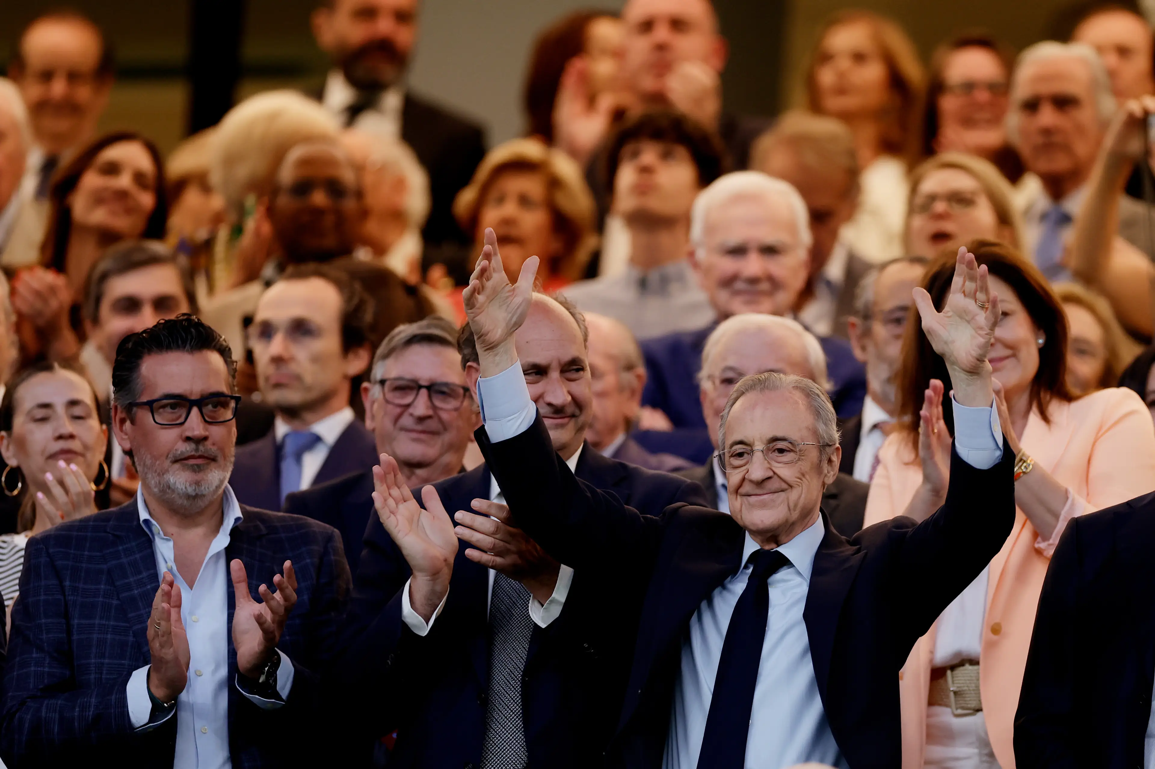 Florentino Perez faces a challenge for the Real Madrid presidency. Image: Getty