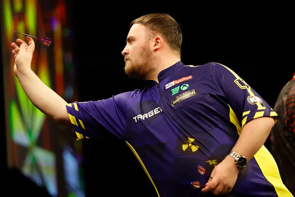 Luke Littler in action (Credit:Getty)