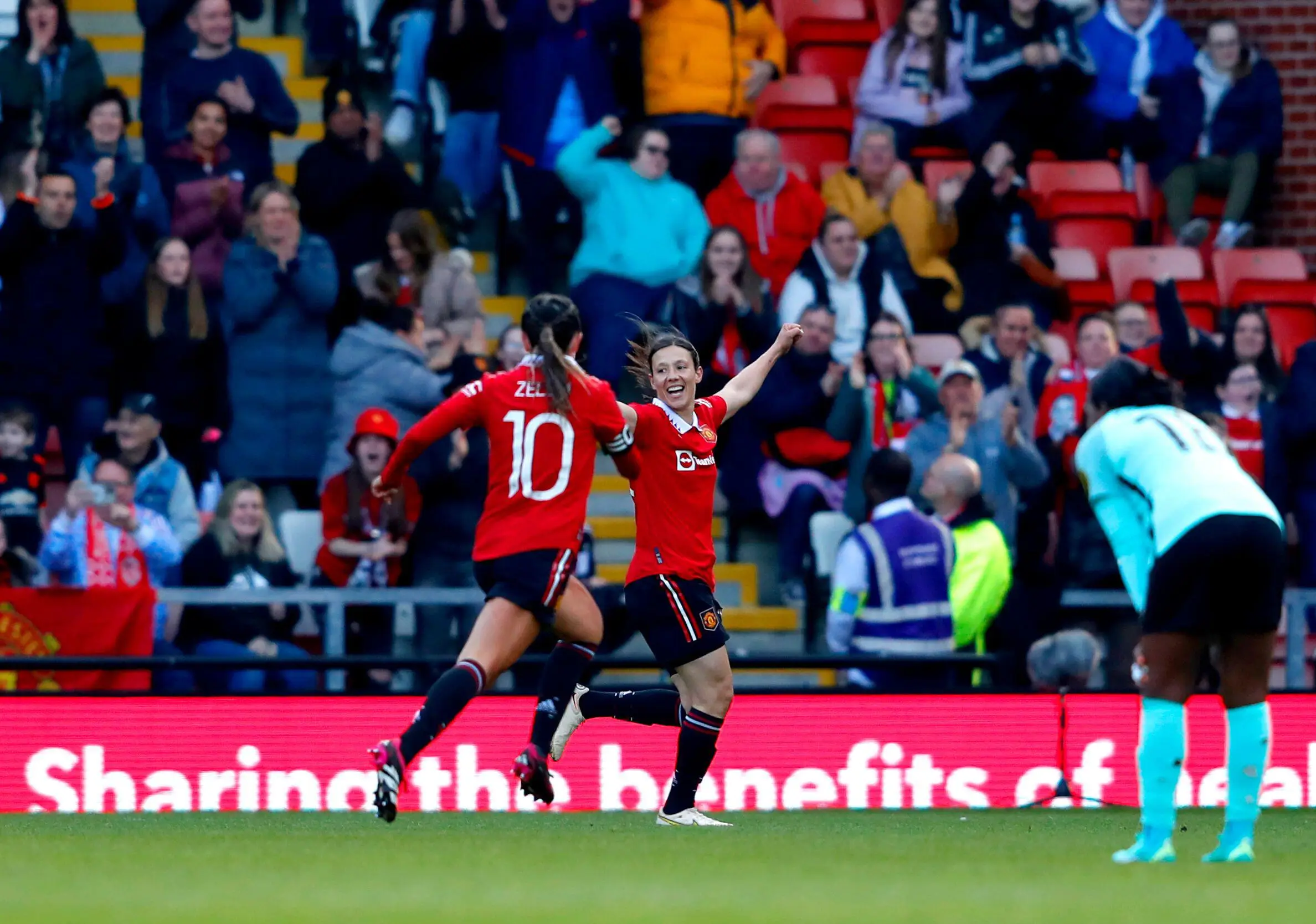 Rachel Williams' 89th minute winner vs Brighton booked United's place at Wembley. Image: Alamy