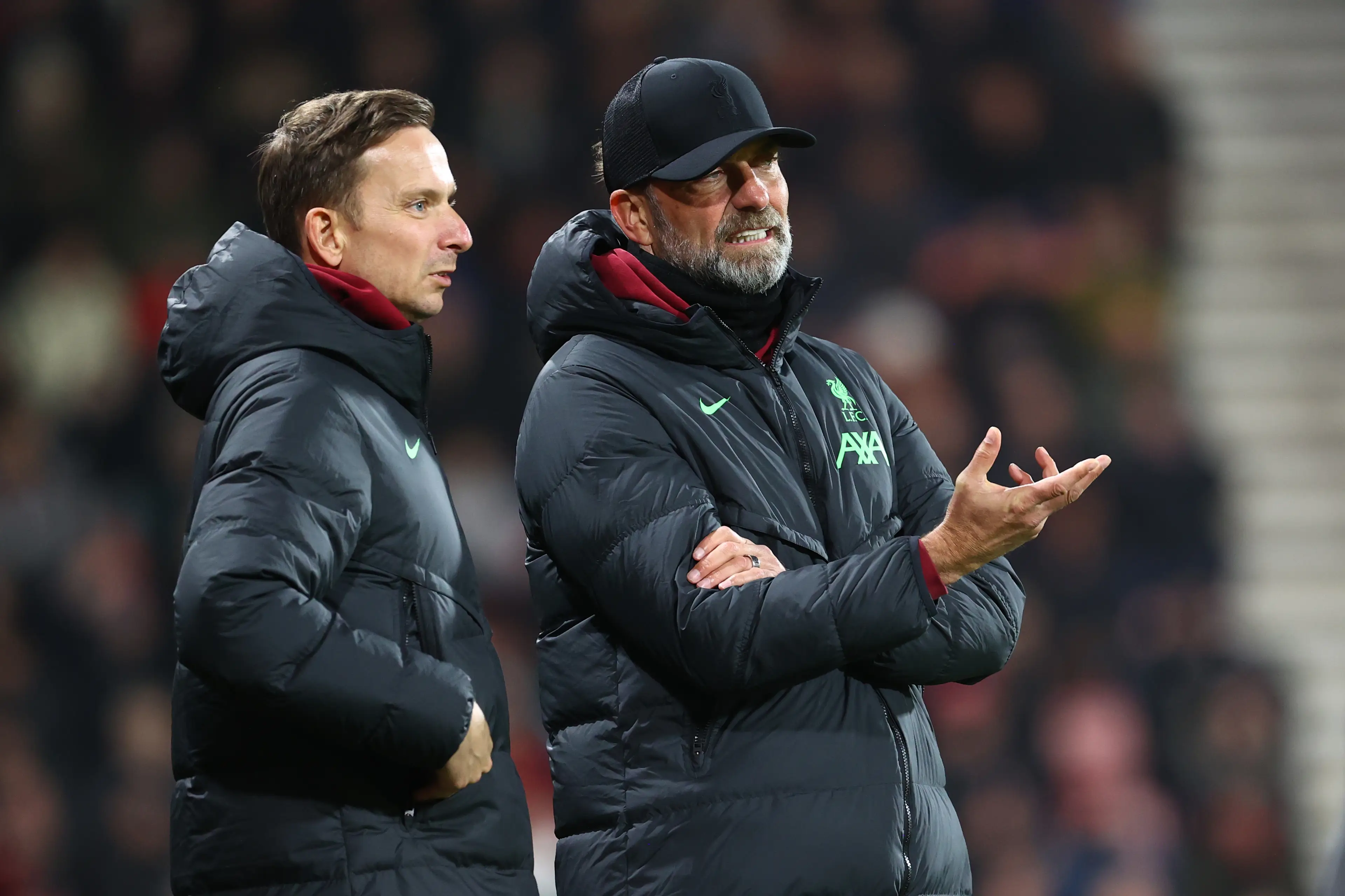 Jurgen Klopp and Pep Lijnders (