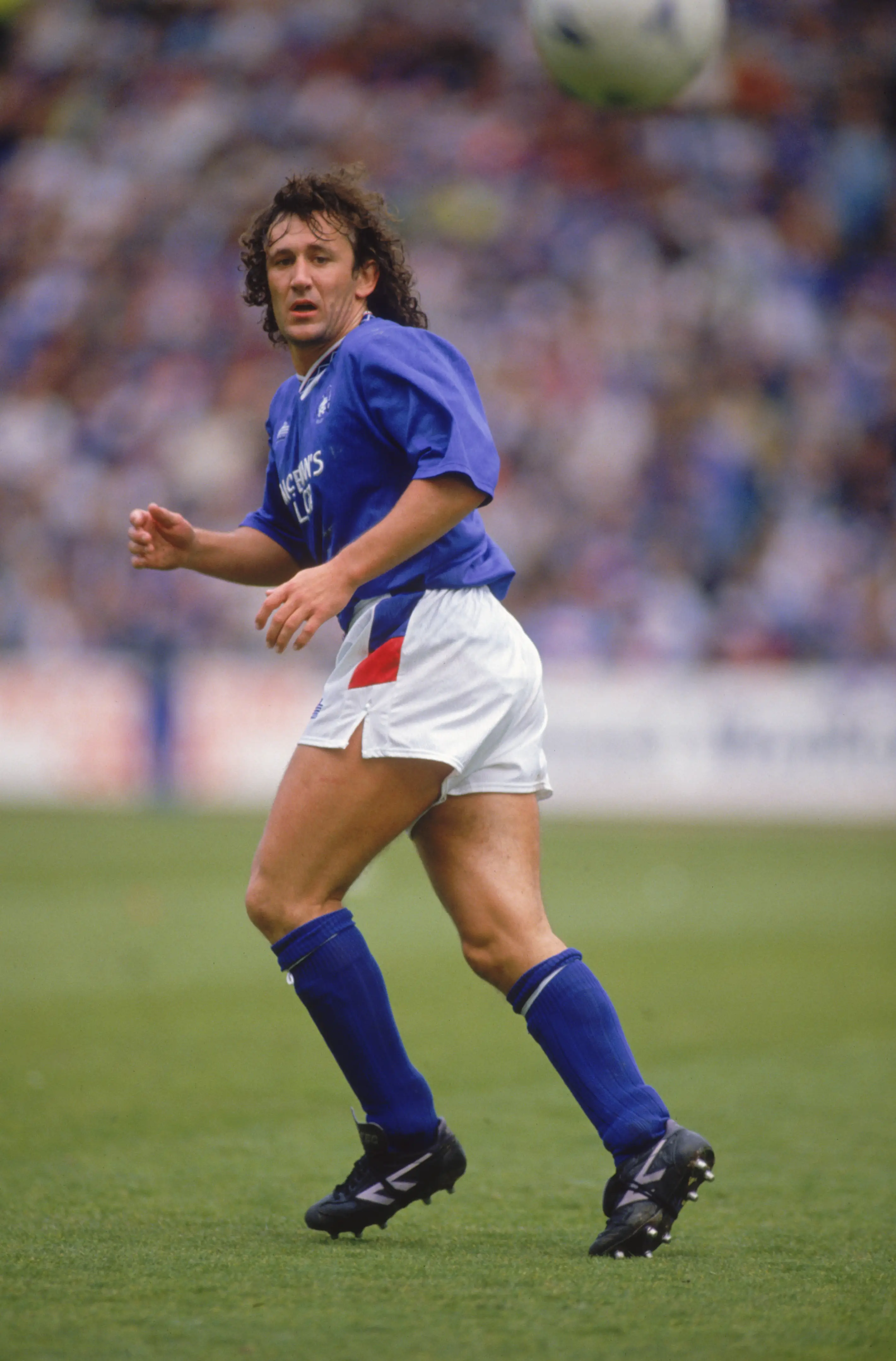 Terry Hurlock in action for Rangers. Image: Getty