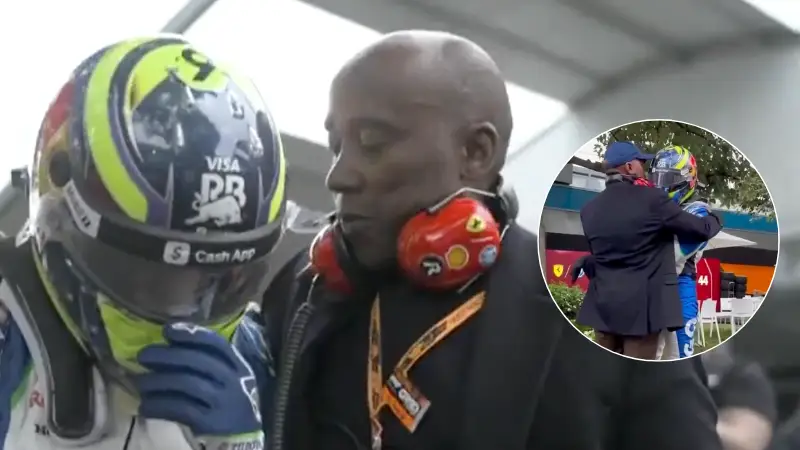 Fans blown away by conversation between Lewis Hamilton's father and Isack Hadjar following crash at Australian Grand Prix