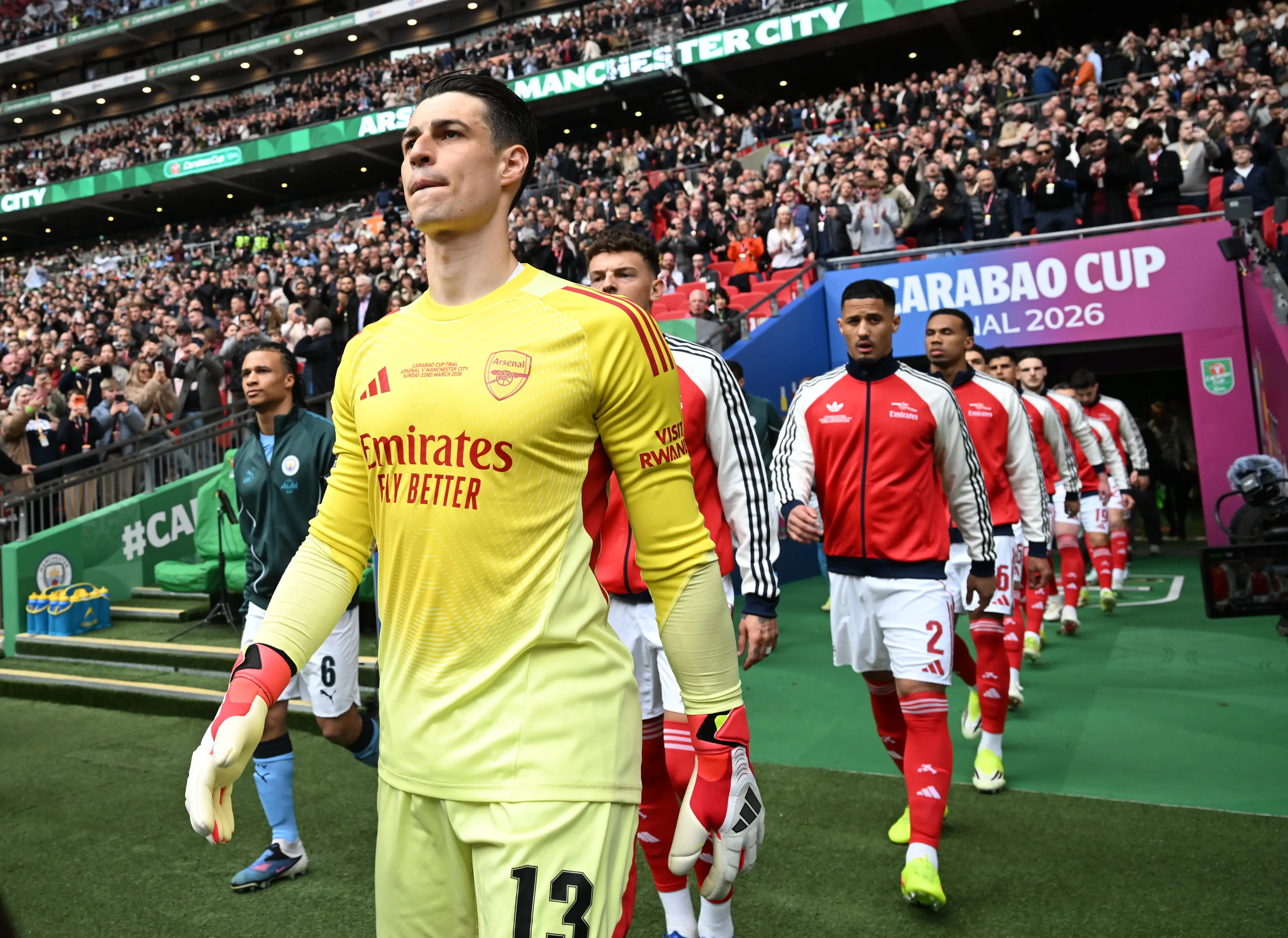 Mikel Arteta's decision to start Kepa in Sunday's Carabao Cup final has been criticised. Image credit: Getty