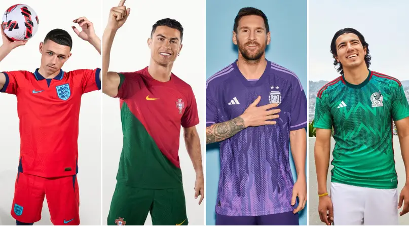 The Top 10 kits from the 2022 World Cup revealed