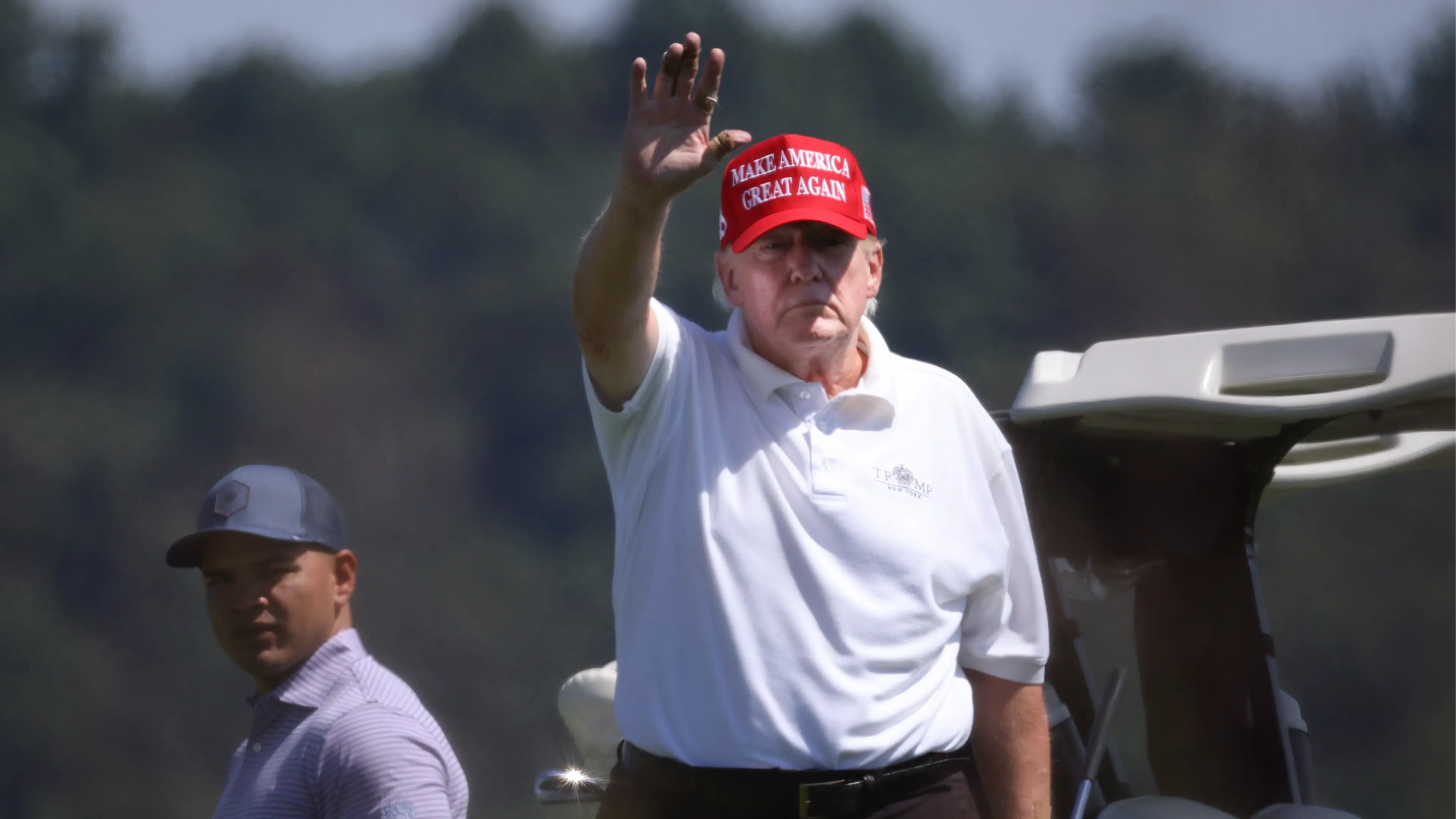 Donald Trump didn't hesitate when asked who he's backing to win the Masters